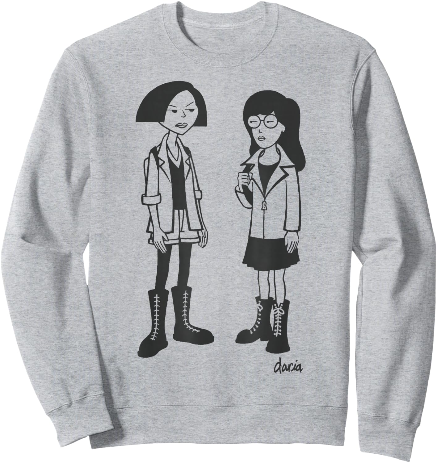Daria Jane Lane Simple Portrait Sweatshirt - Sweatshirt | Ash