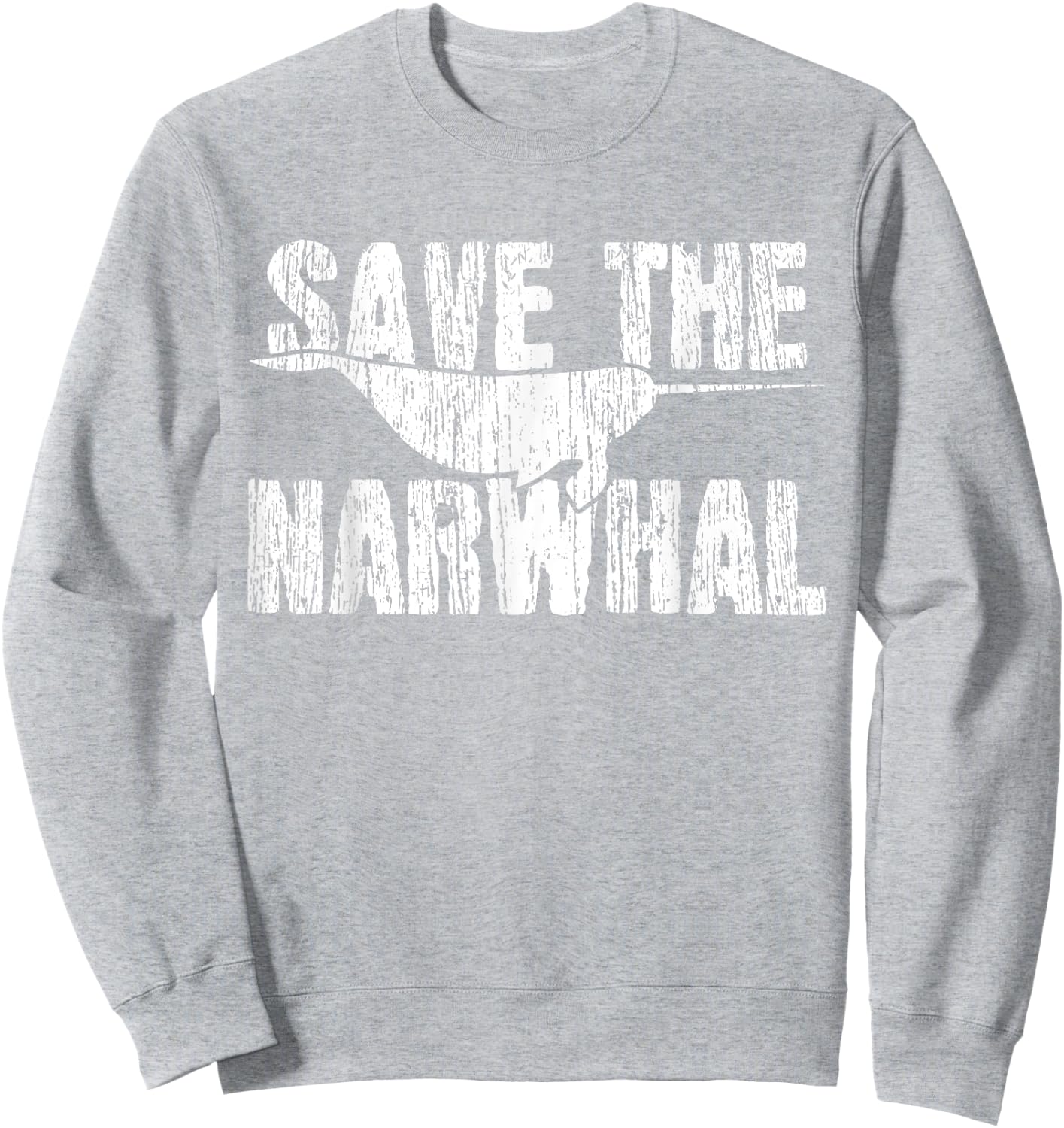 Narwhals Whale Sweatshirt - Sweatshirt | Ash
