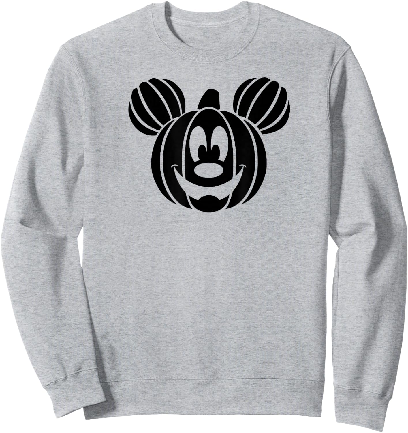Disney - Mickey Mouse Halloween Pumpkin Sweatshirt - Sweatshirt | Ash