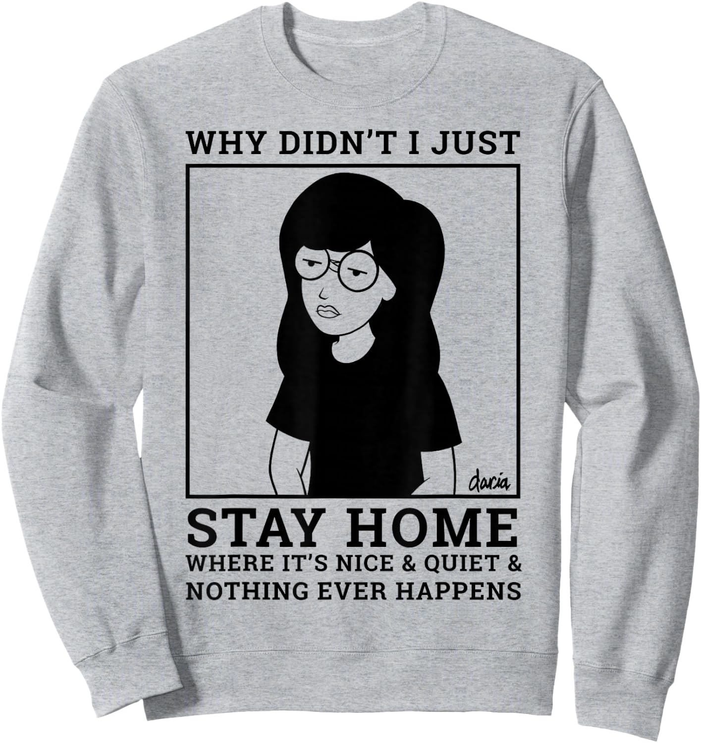 Daria Homebody Graphic Sweatshirt - Sweatshirt | Ash