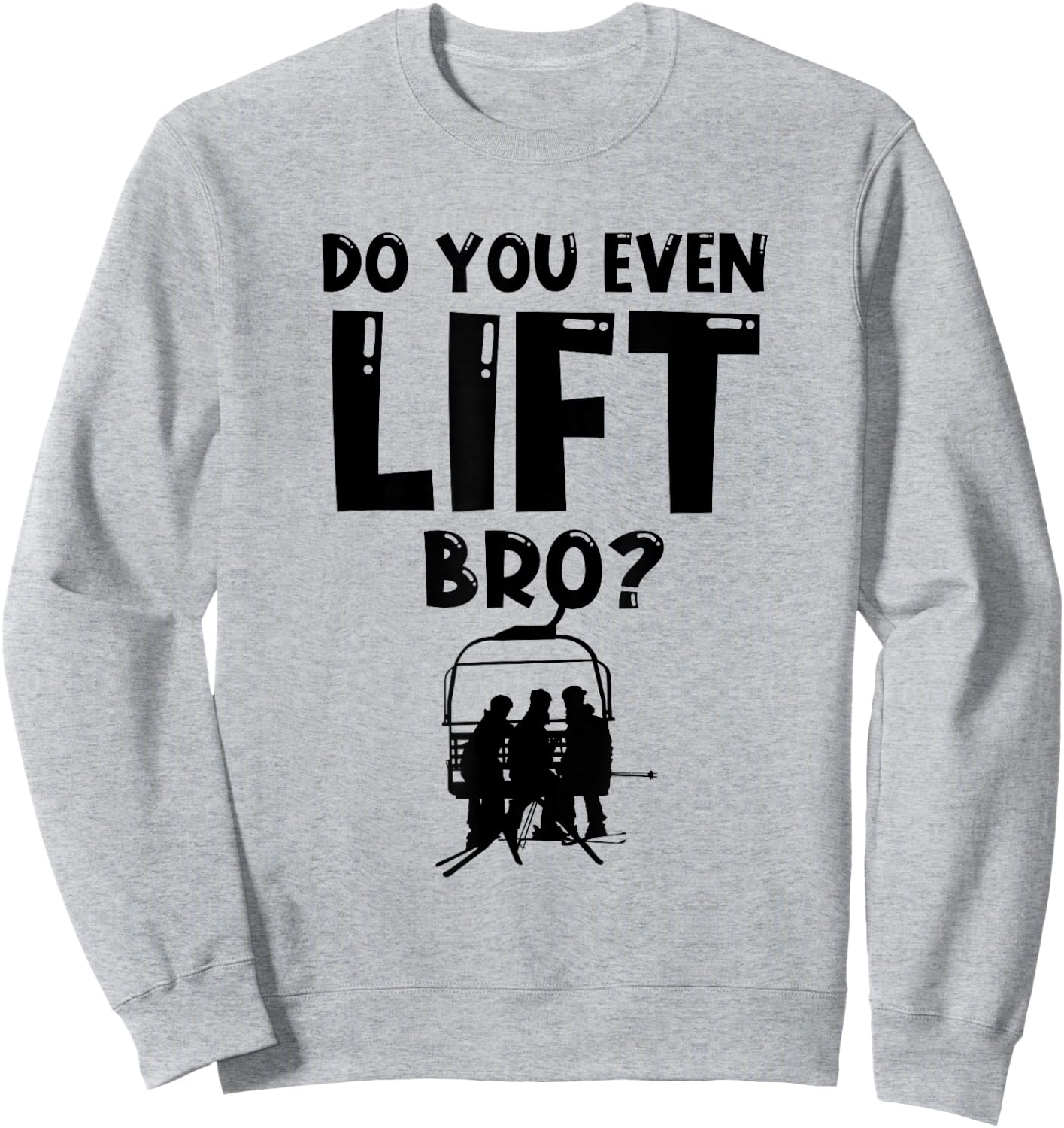 Skier Heartbeat Ski Sweatshirt - Sweatshirt | Ash