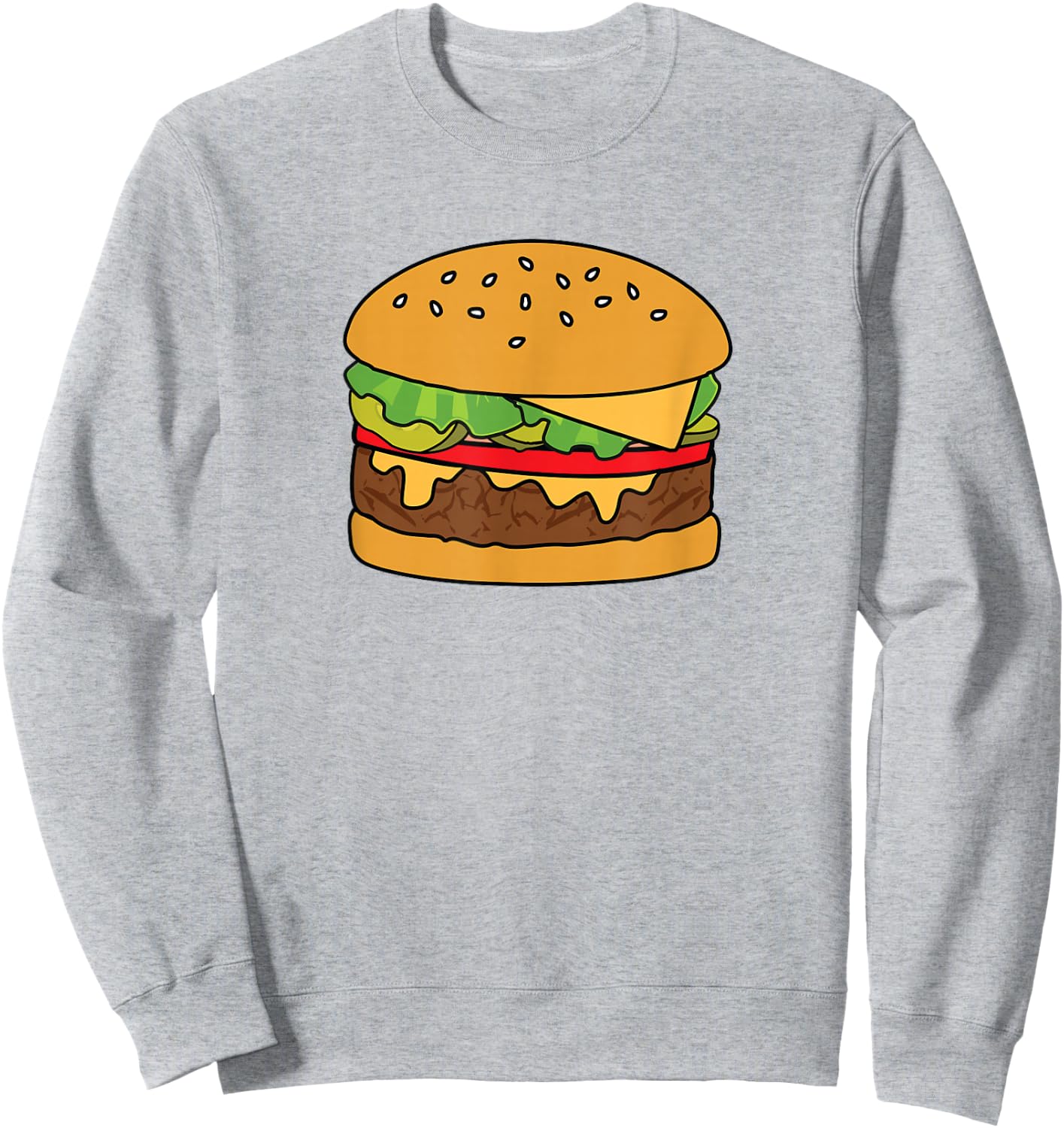 Cheeseburger Shirt Sweatshirt - Sweatshirt | Ash