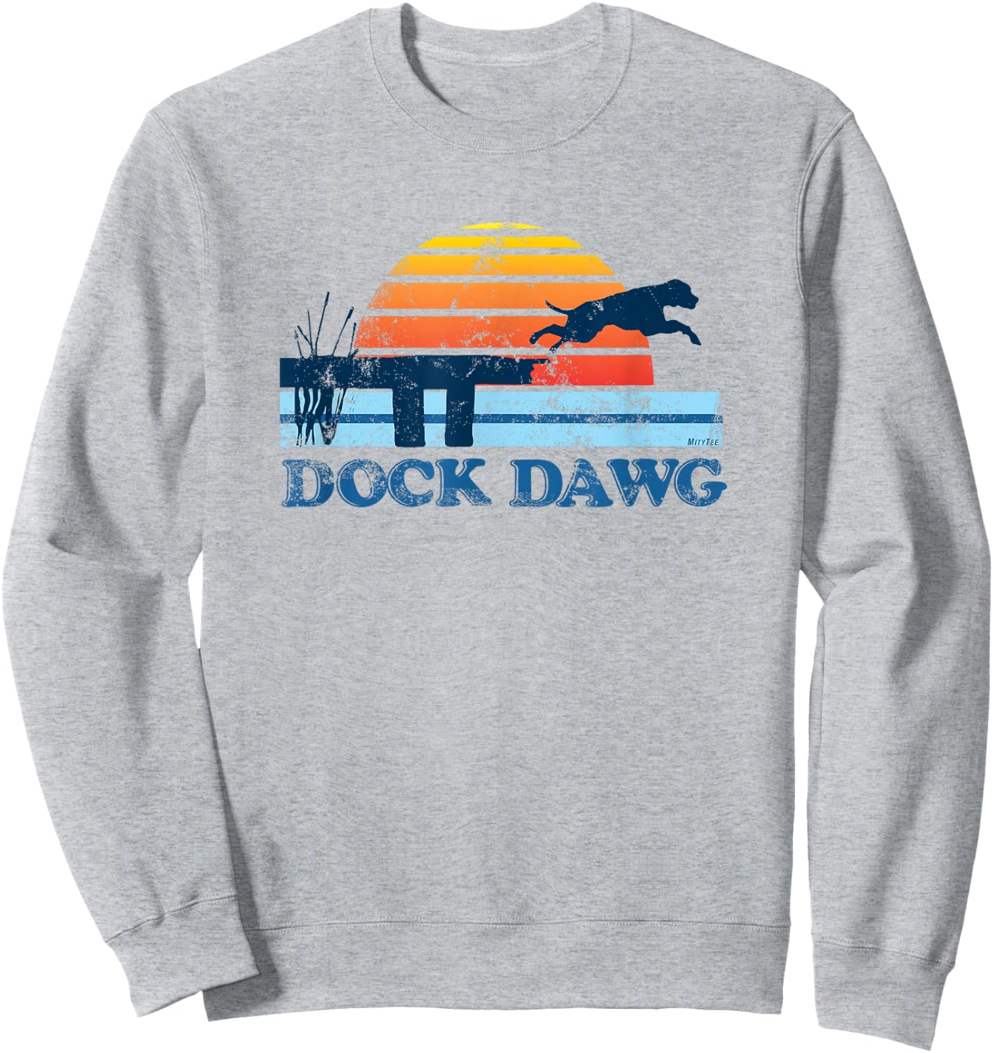 Dock Diving | Dock Jumping | Dock Dog | Dawg Shirt Sweatshirt - Sweatshirt | Ash