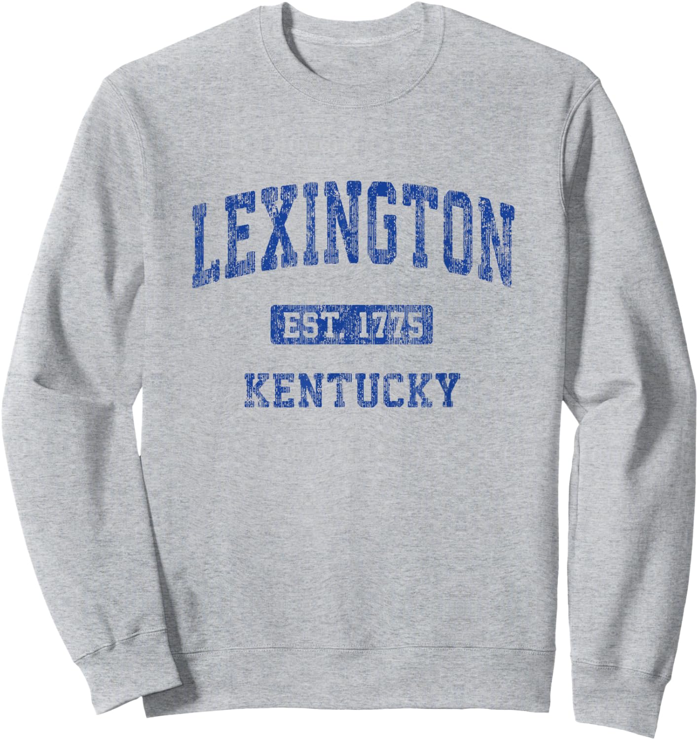 Lexington Kentucky KY Vintage Athletic Sports Design Sweatshirt - Sweatshirt | Ash