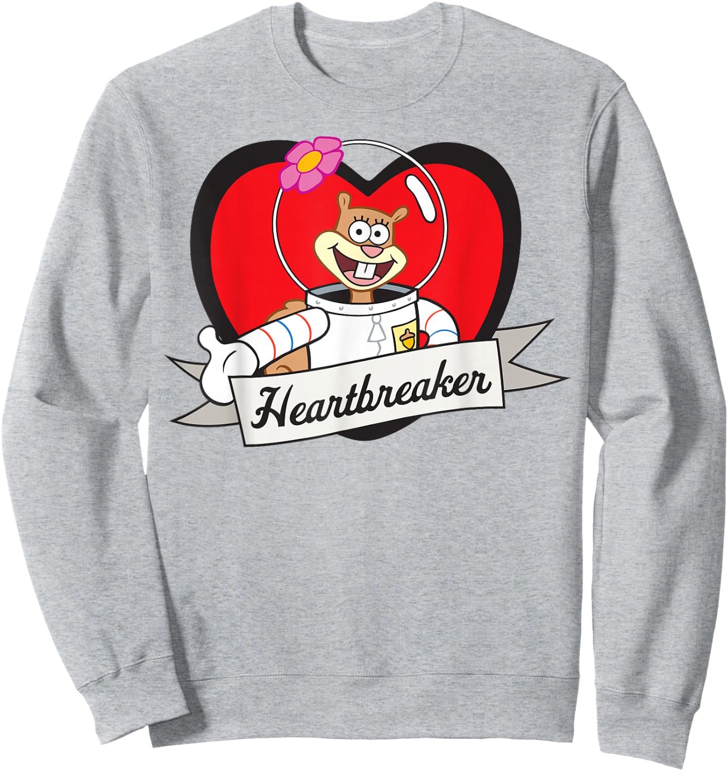 Spongebob Squarepants - Sandy Heartbreaker Sweatshirt - Sweatshirt | Ash