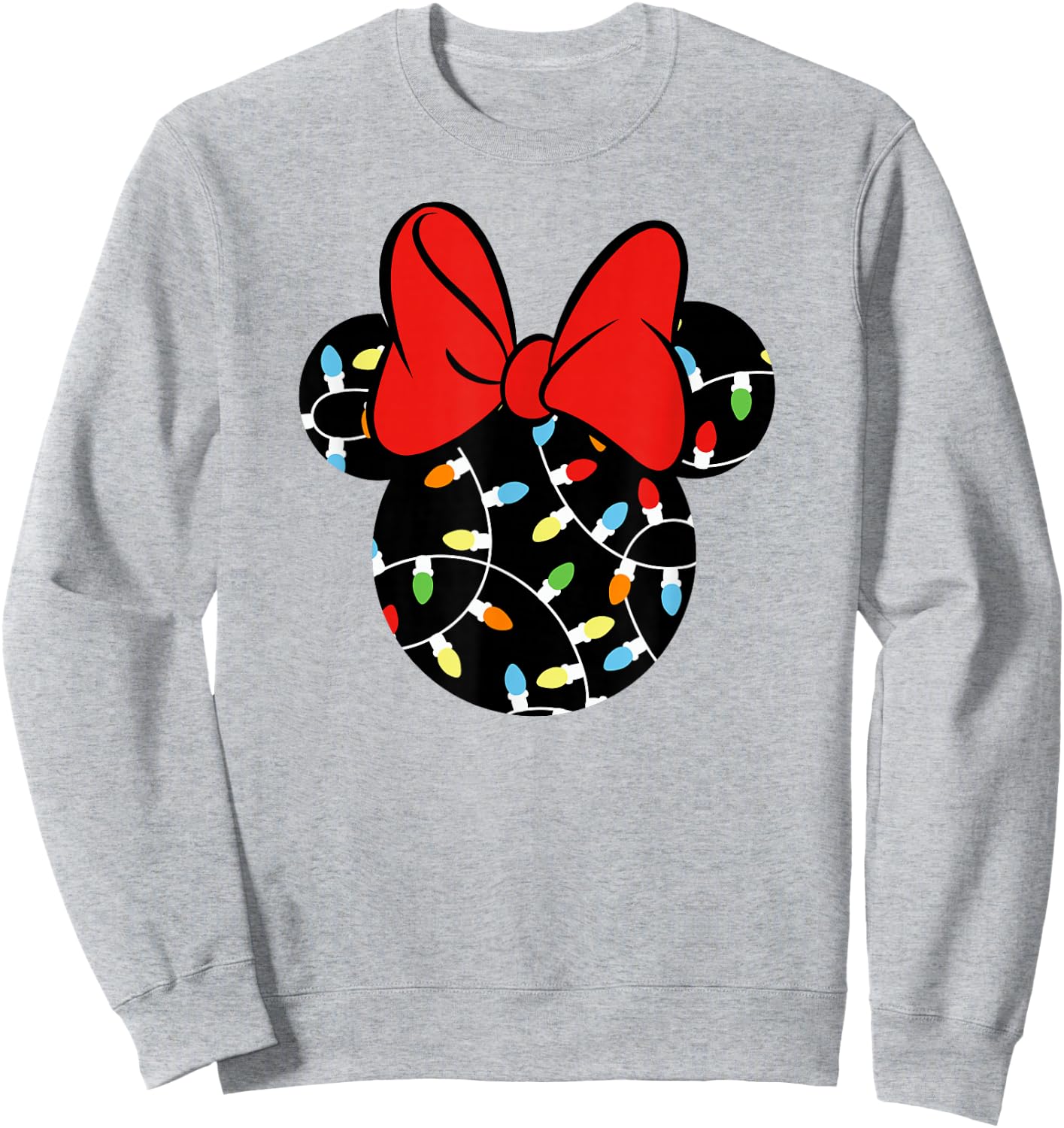 Disney - Minnie Lights Up Holiday Sweatshirt - Sweatshirt | Ash
