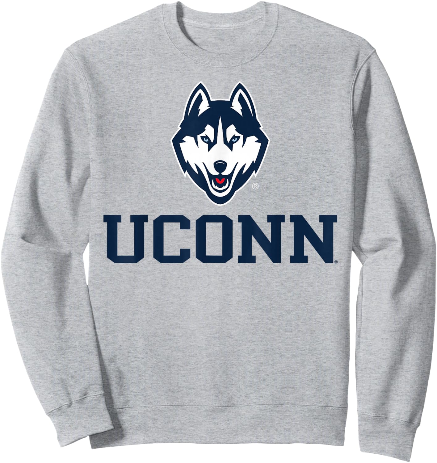 Connecticut Huskies Sportsmanship Gray Officially Licensed Sweatshirt - Sweatshirt | Ash
