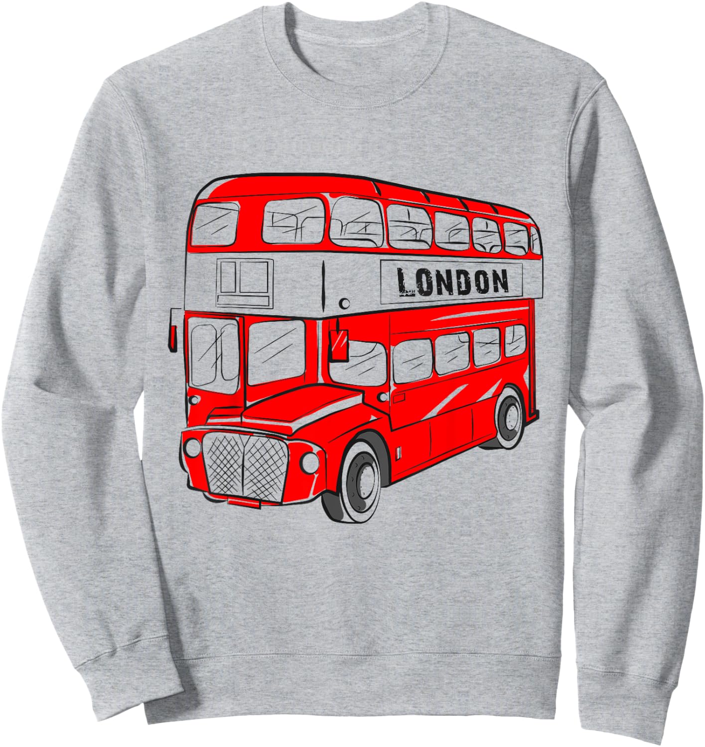 London Double Decker Bus - Souvenir Sweatshirt - Sweatshirt | Ash
