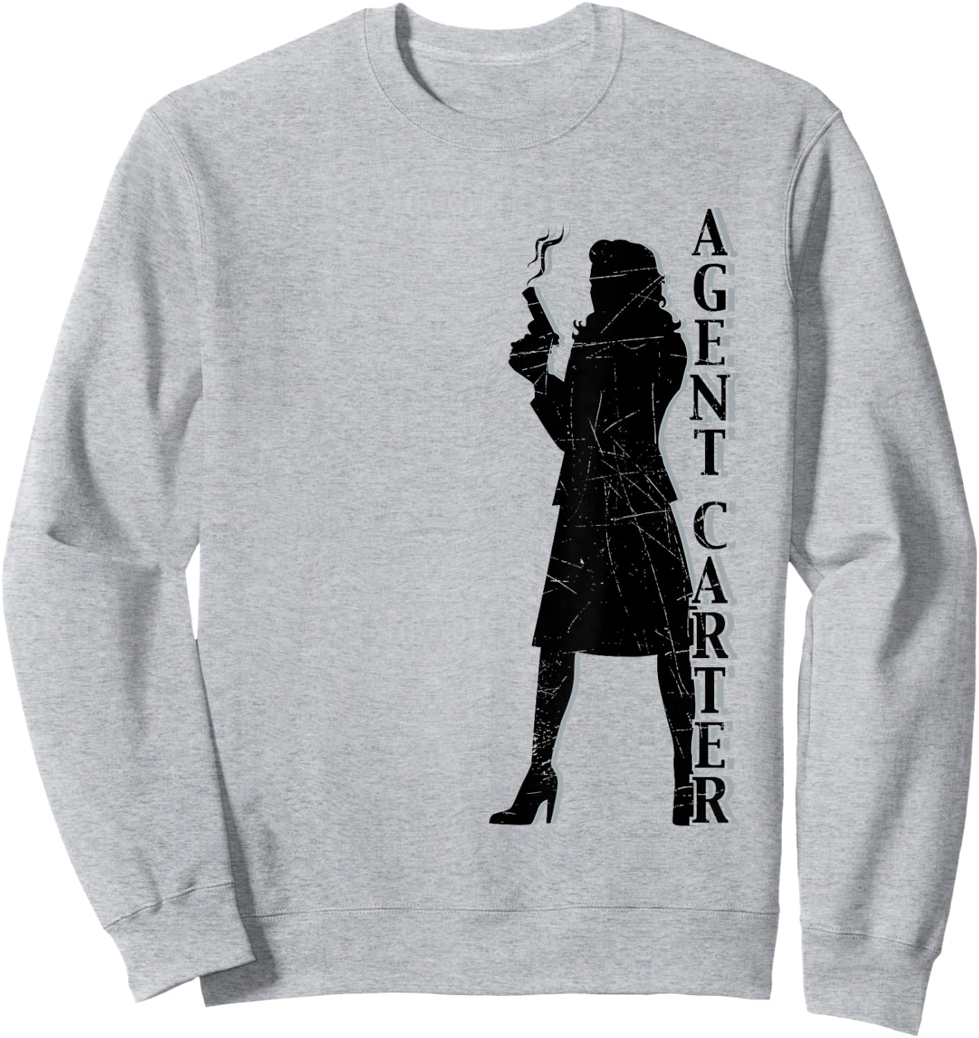 Marvel Agent Carter S.S.R. Silhouette Sweatshirt - Sweatshirt | Ash