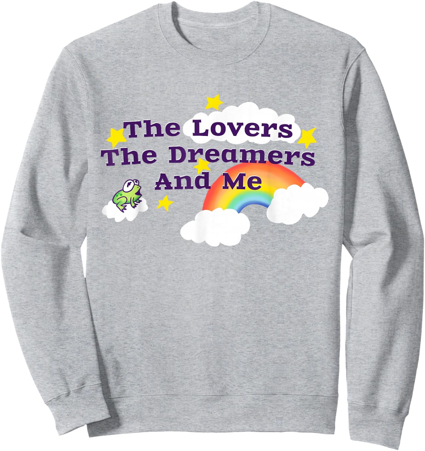 Rainbow Connection | Cute | Frog | Love Pride | Geeky Shirt Sweatshirt - Sweatshirt | Ash