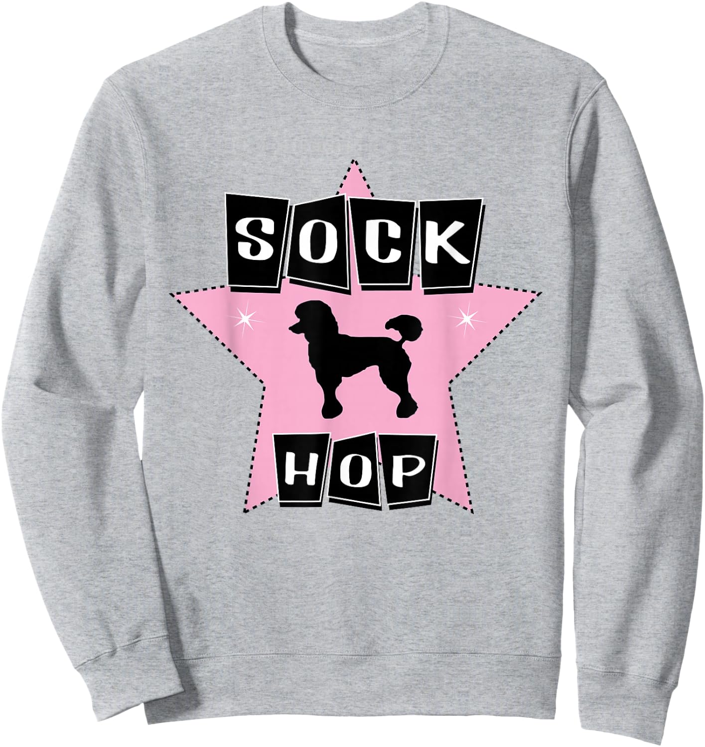 Poodle 1950s Sock Hop Dance Clothes Rock N Roll 50s Pink Sweatshirt - Sweatshirt | Ash