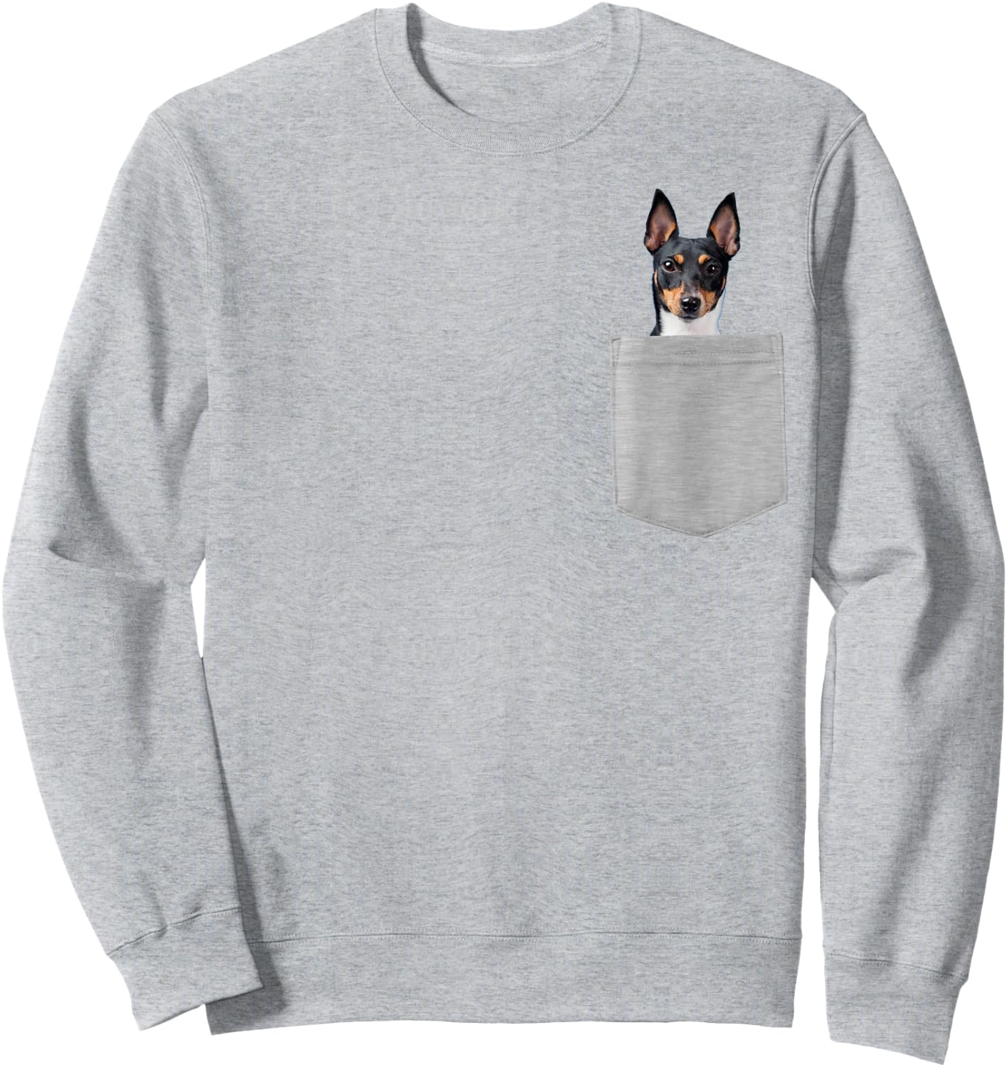 Dog in Your Pocket Toy Fox Terrier Sweatshirt - Sweatshirt | Ash