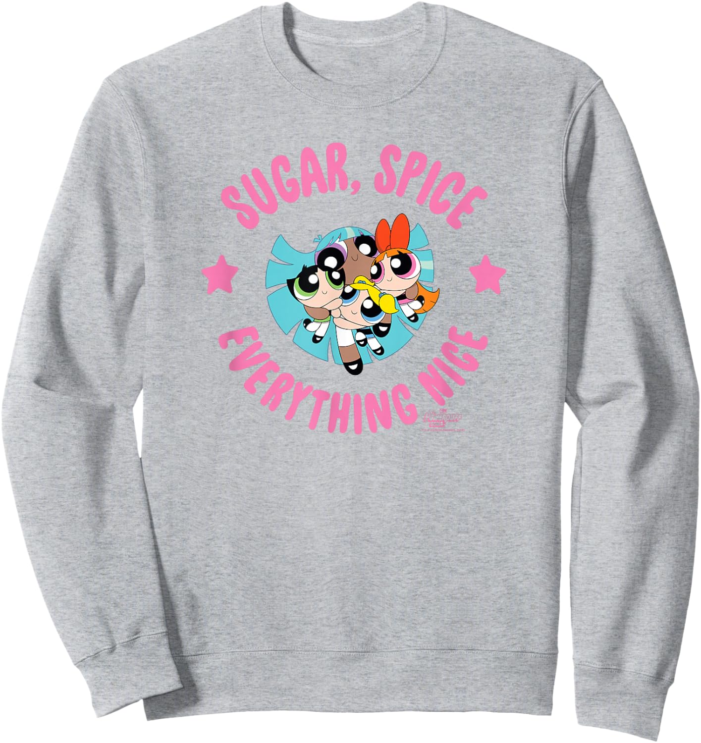 The Powerpuff Girls Sugar Spice Sweatshirt - Sweatshirt | Ash