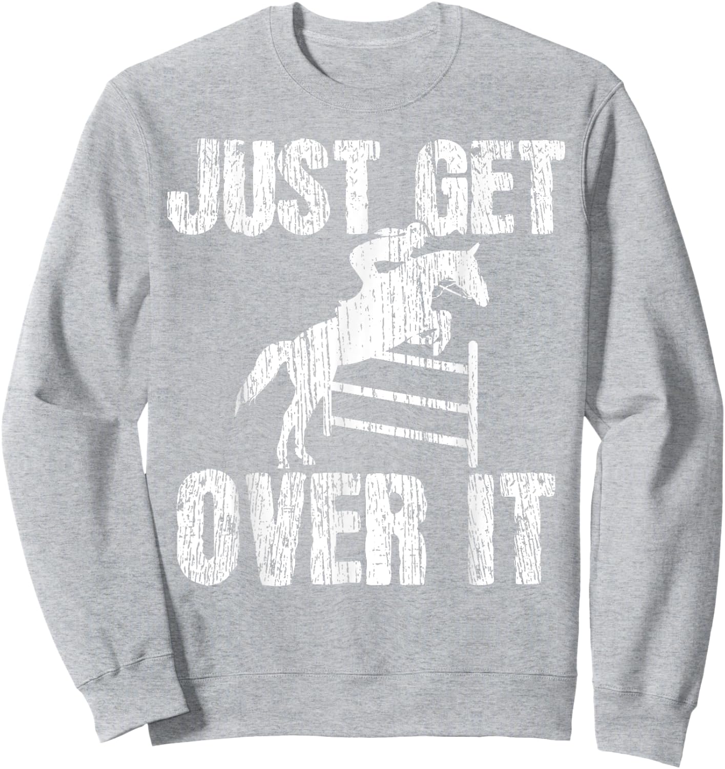 Show Jumping Vintage Equestrian Horse Show Sweatshirt - Sweatshirt | Ash
