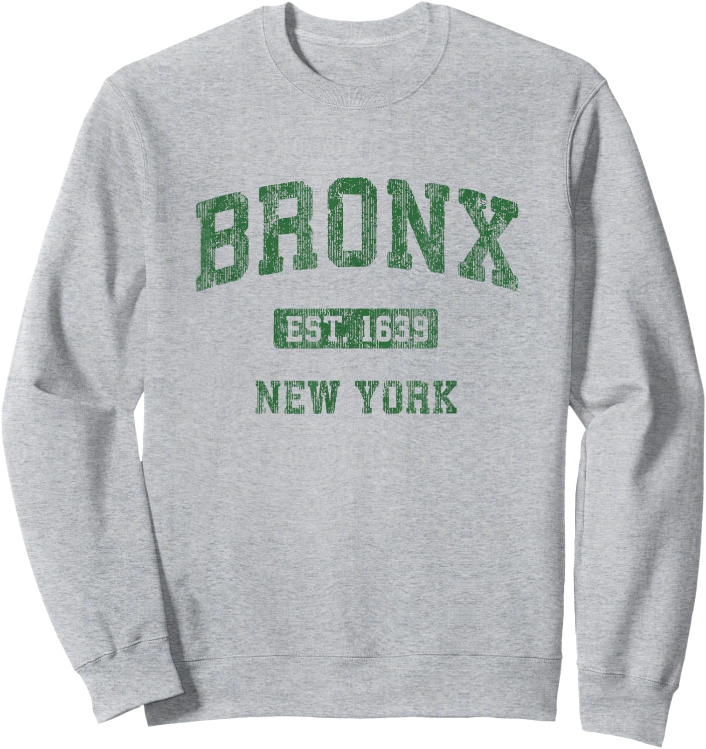 Bronx New York NY Vintage Athletic Sports Design Sweatshirt - Sweatshirt | Ash