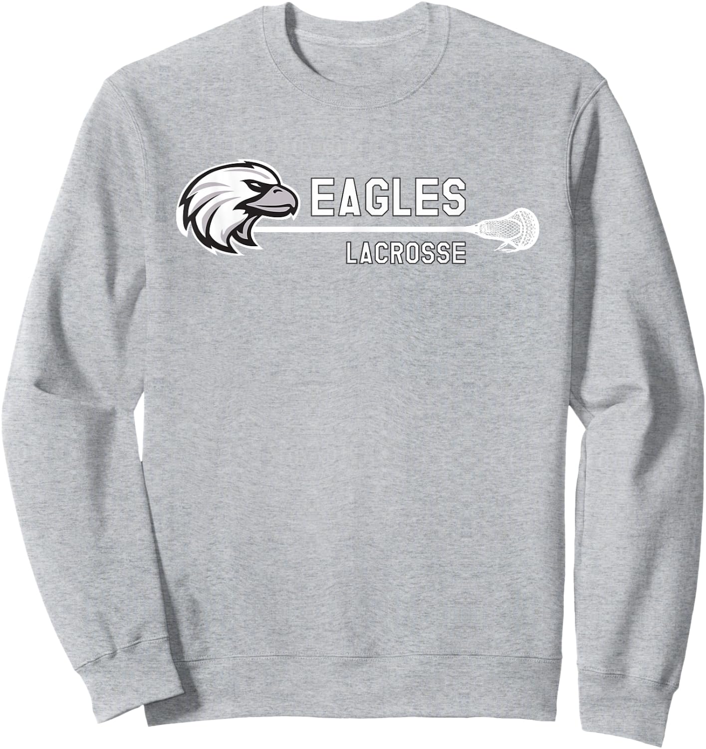 Franklin County Lacrosse Club Horizontal Eagle Sweatshirt - Sweatshirt | Ash