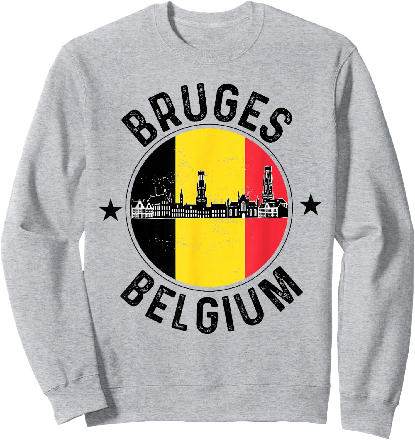Bruges Belgium Souvenir Vacation Men Women Belgian Pride Sweatshirt - Sweatshirt | Ash
