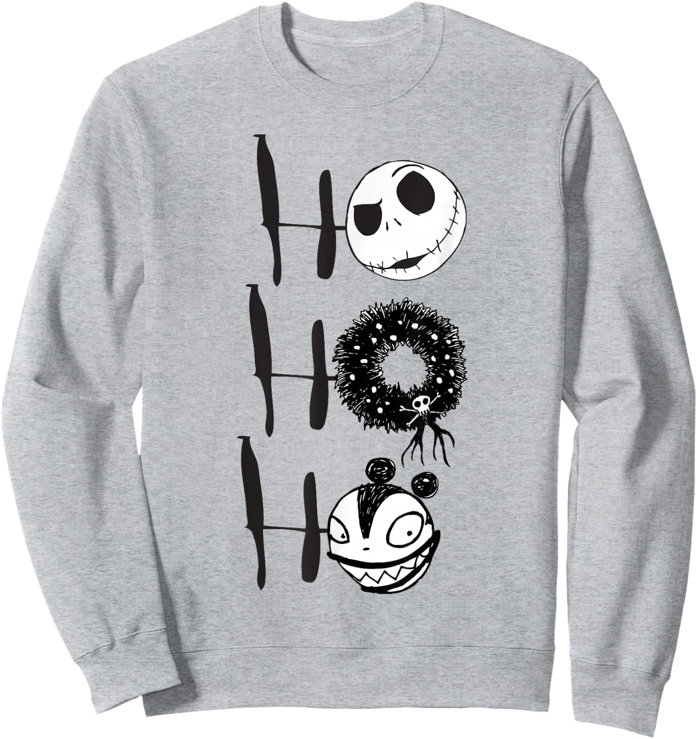 Disney Nightmare Before Christmas Jack Scary Teddy Sweatshirt - Sweatshirt | Ash