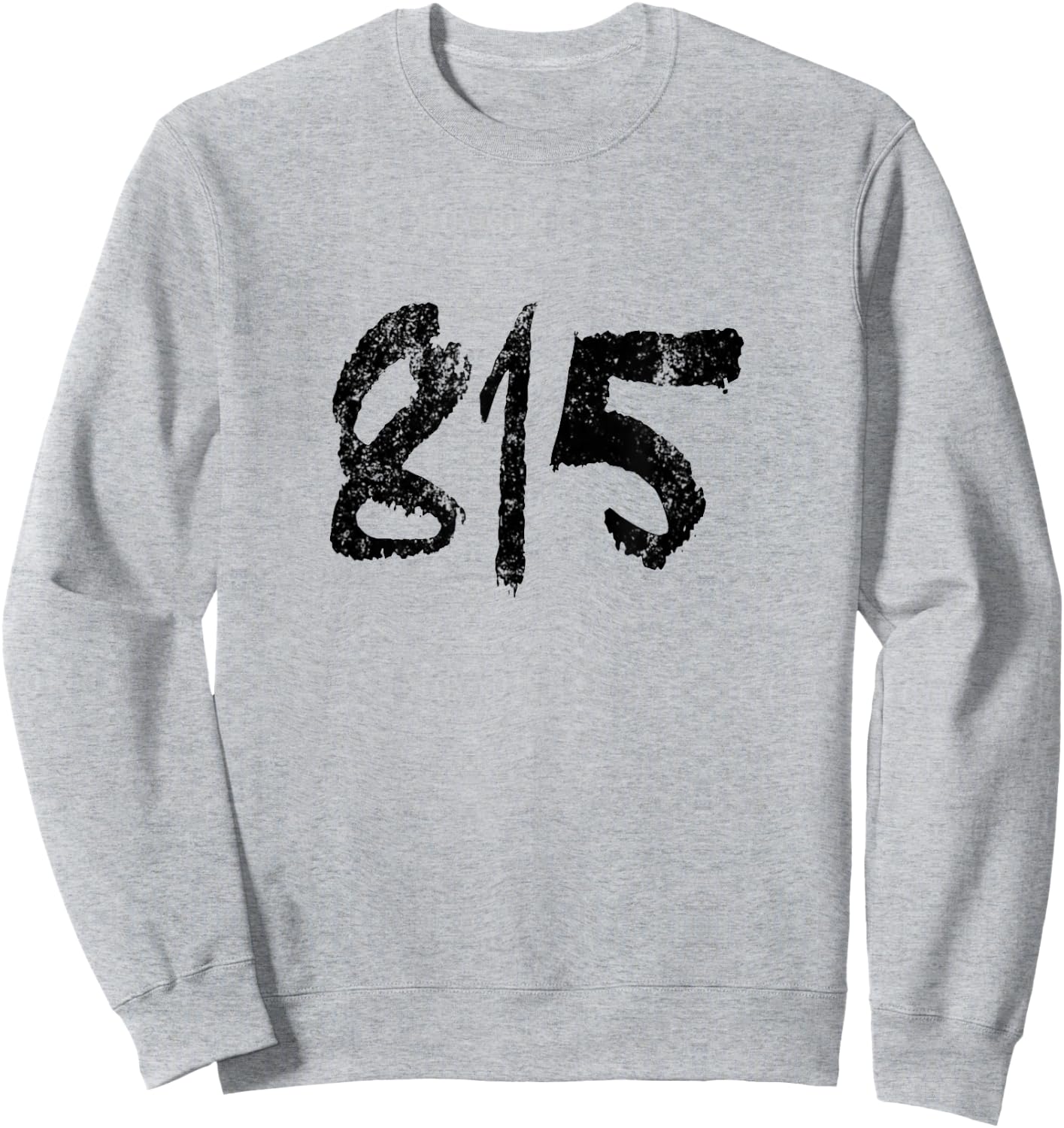 Rockford Shirt Factory 815 Area Code | Rockford, Illinois Sweatshirt - Sweatshirt | Ash