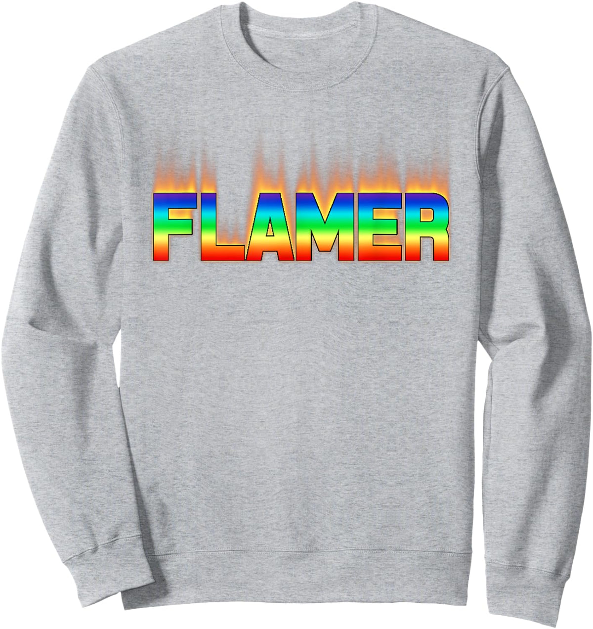 Flamer Shirt Gay Quotes Gay Apparel Gay T Shirt Lesbian Sweatshirt - Sweatshirt | Ash