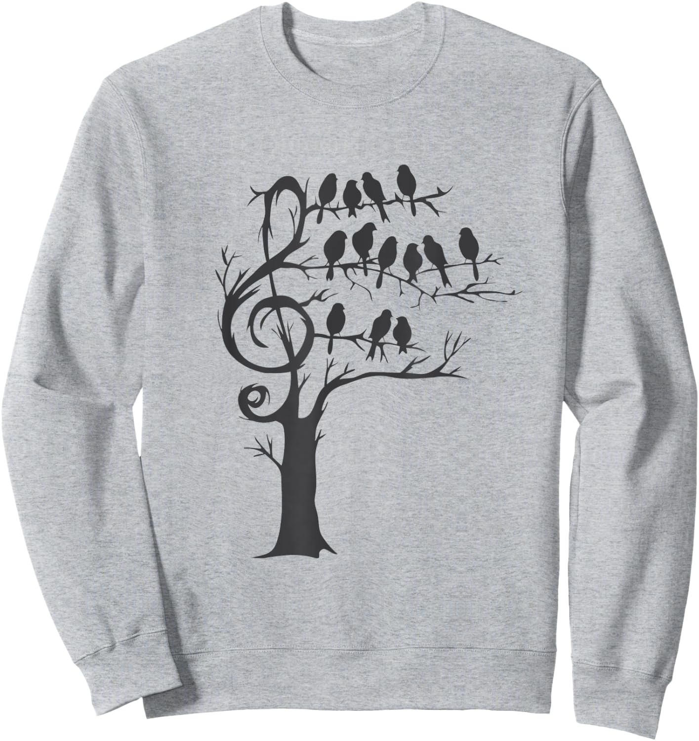 Singing Birds in a Tree, Music Sweatshirt - Sweatshirt | Ash