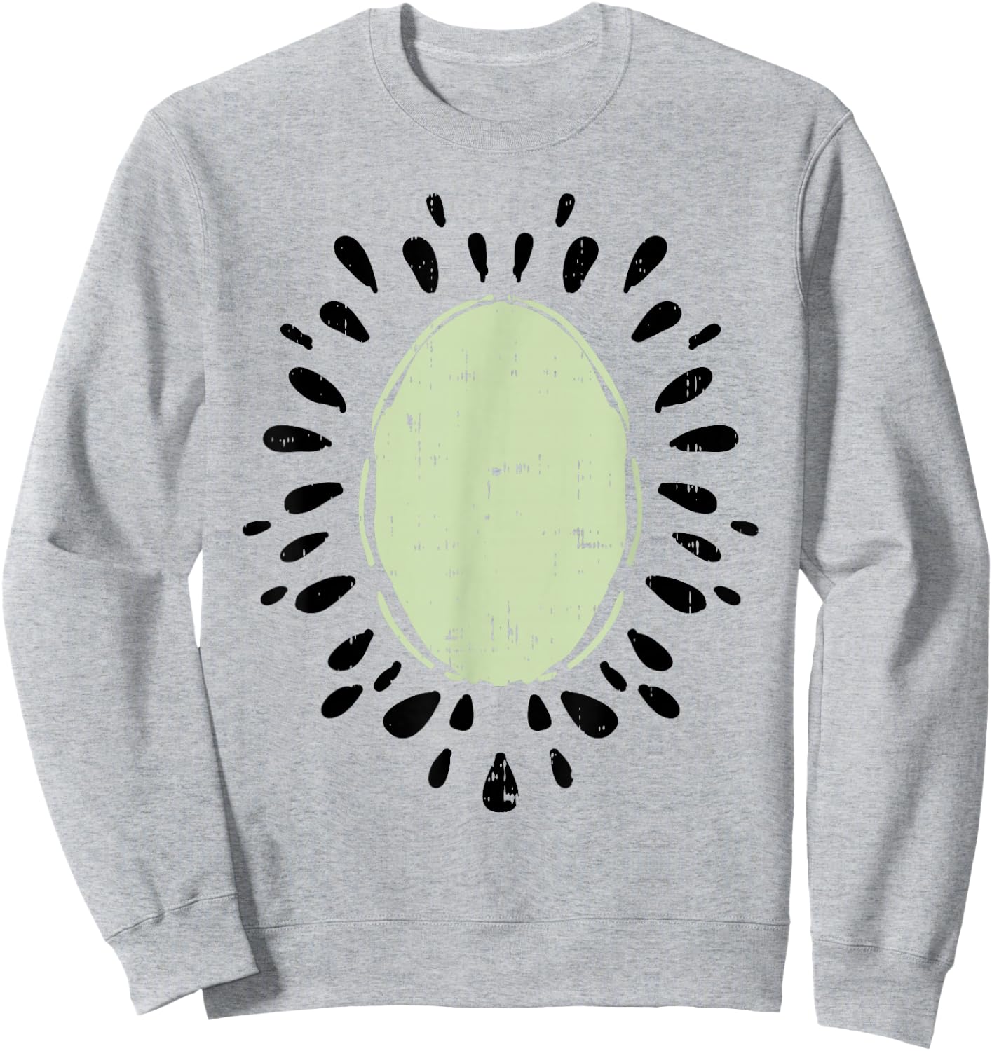 Kiwi-fruit Funny Fruit Food Lazy DIY Easy Halloween Costume Sweatshirt - Sweatshirt | Ash