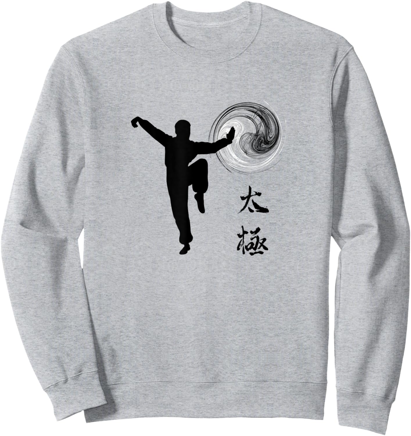 Tai Chi Chuan / Taijiquan Whip Posture Sweatshirt - Sweatshirt | Ash