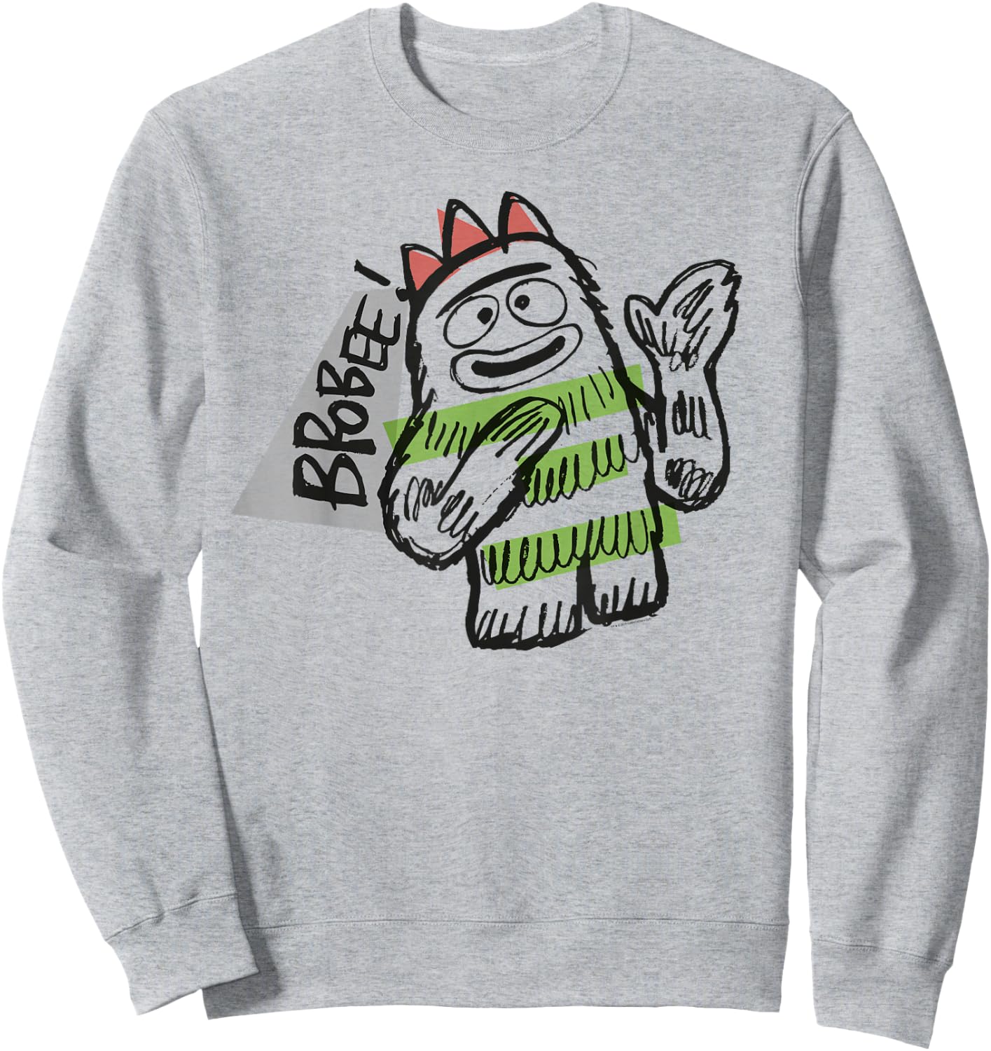 Yo Gabba Gabba - Sketch Brobee Sweatshirt - Sweatshirt | Ash