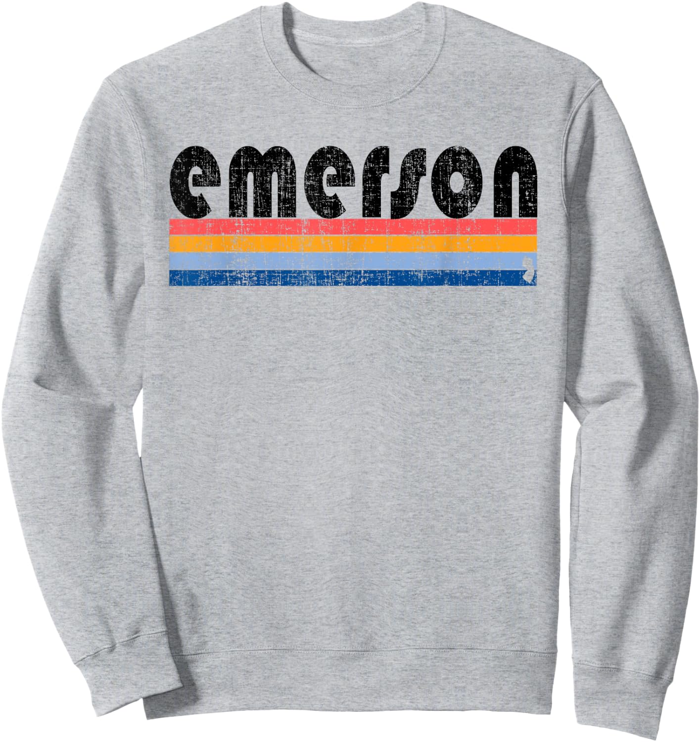 Vintage 80s Style Emerson NJ Sweatshirt - Sweatshirt | Ash