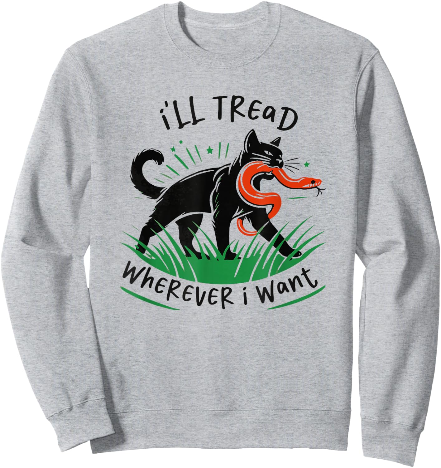 I'll Tread Wherever I Want - Anti Gadsden Flag Women Kids Sweatshirt - Sweatshirt | Ash