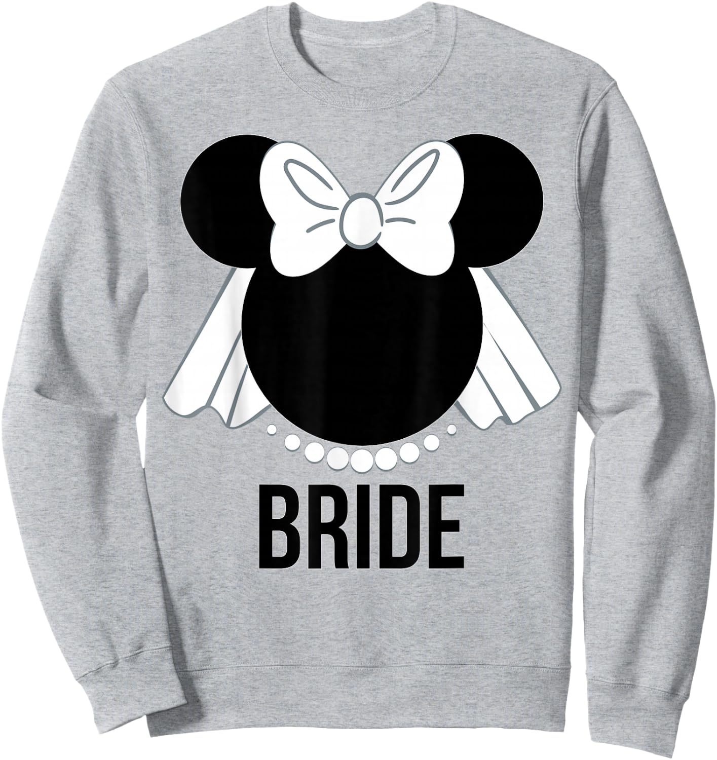 Disney - Bridal Minnie Bride Veil Sweatshirt - Sweatshirt | Ash