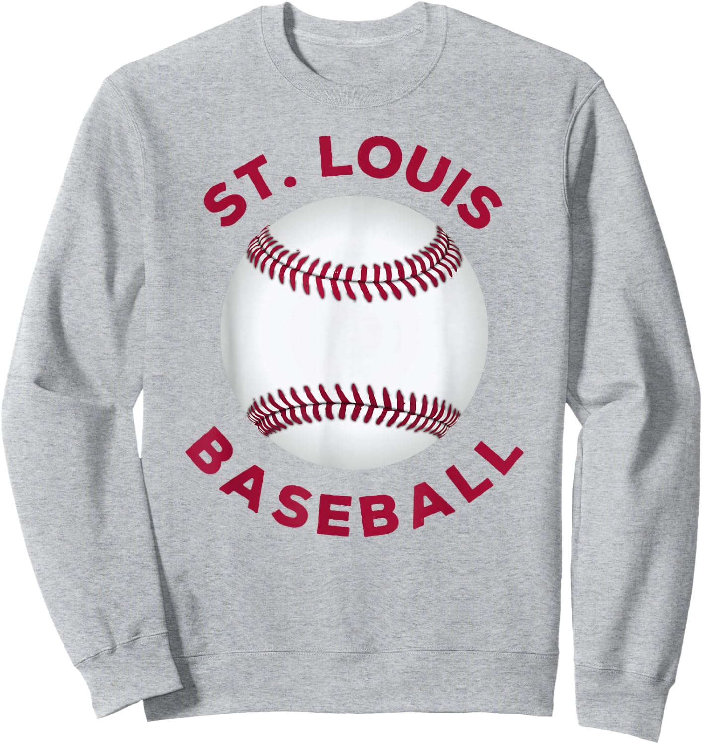 Classic St. Louis Missouri Baseball Fan Retro Sweatshirt - Sweatshirt | Ash