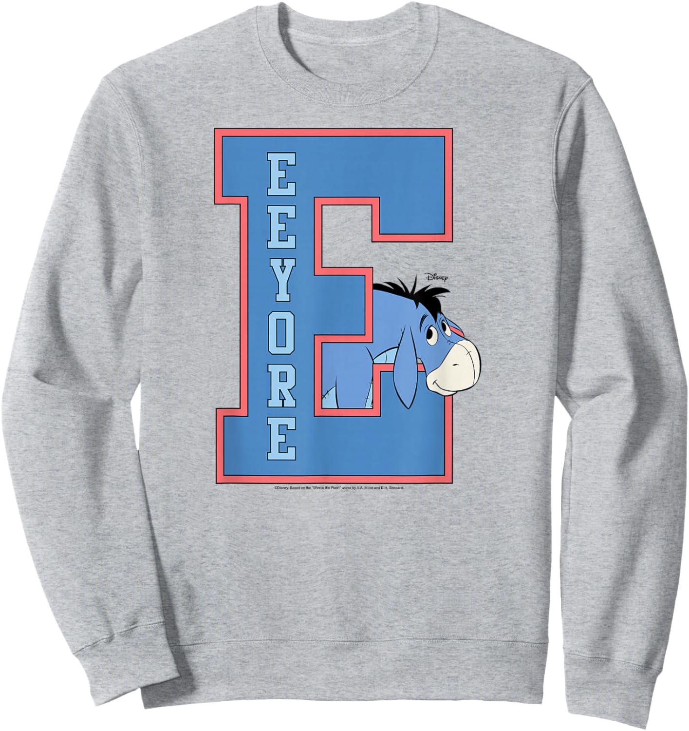 Disney - Winnie The Pooh - Eeyore Collegiate Sweatshirt - Sweatshirt | Ash