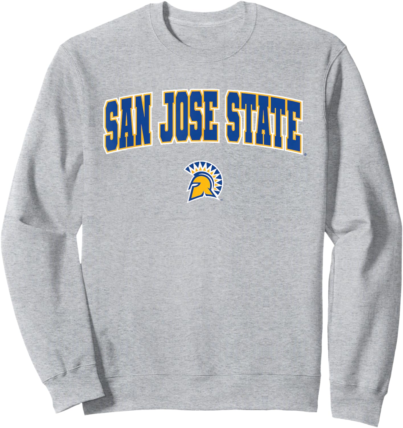 San Jose State University SJSU Spartans Arch Logo Sweatshirt - Sweatshirt | Ash
