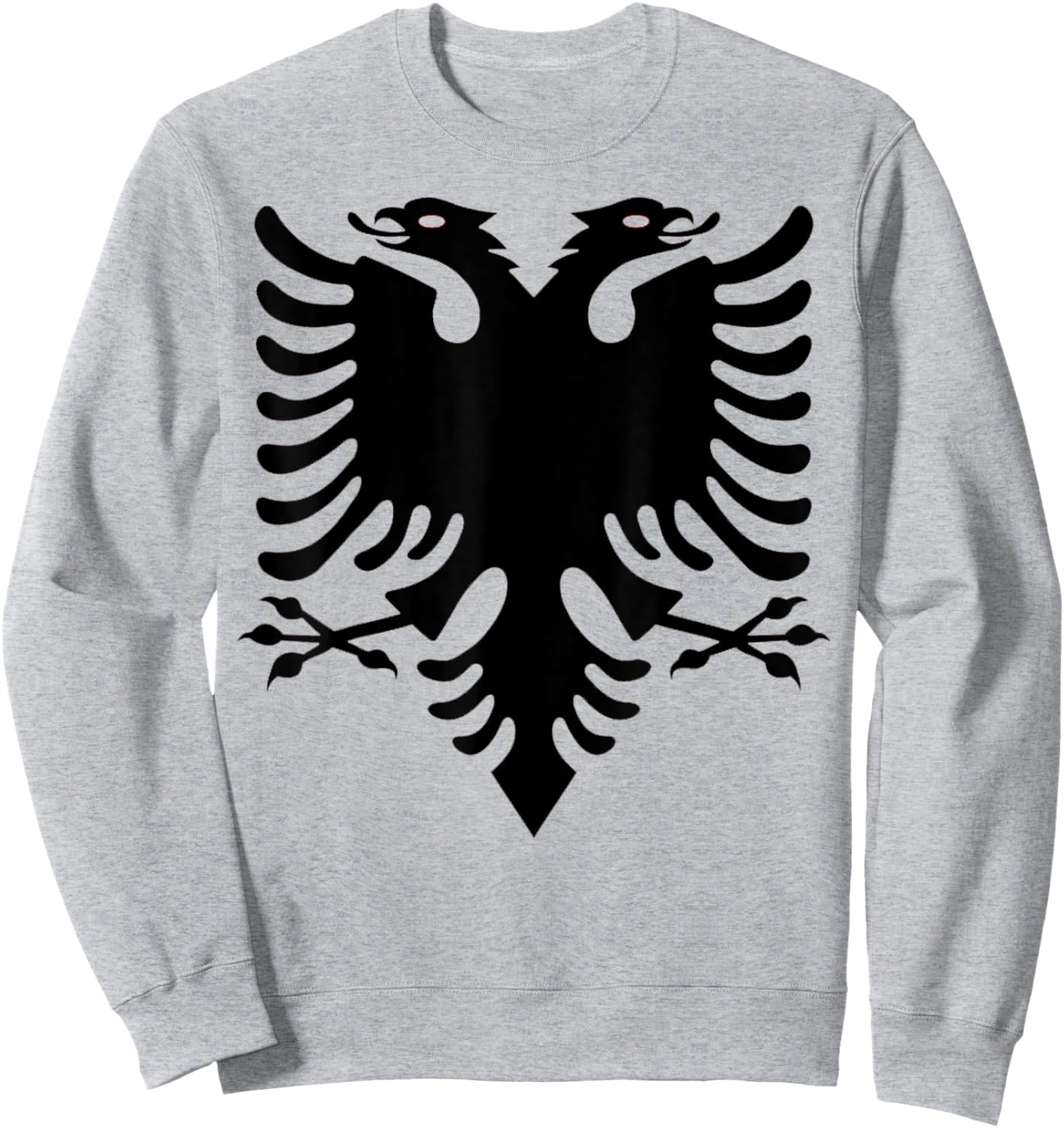 Albanian Double Eagle Design - Albania Crest Sweatshirt - Sweatshirt | Ash