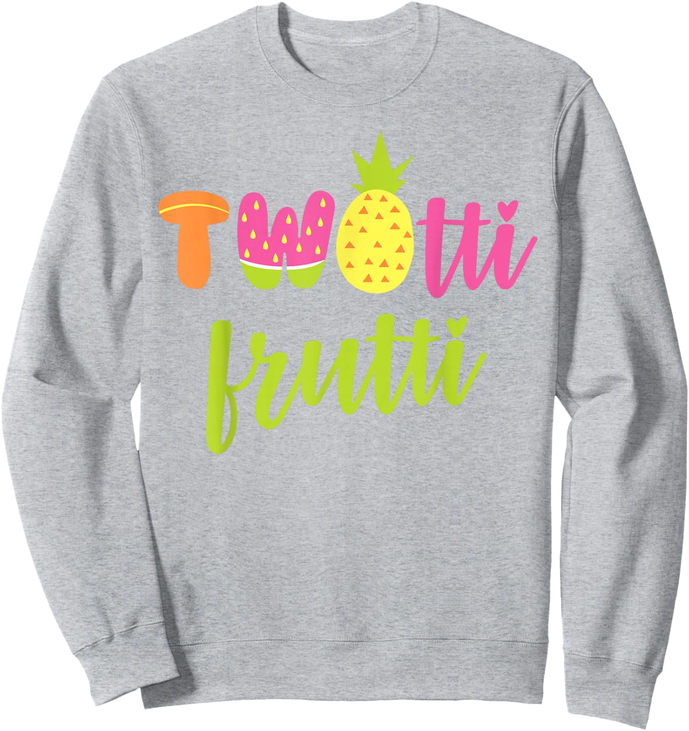 Twotti Fruitti 2nd Birthday Toddler Two Year Old Gift Sweatshirt - Sweatshirt | Ash