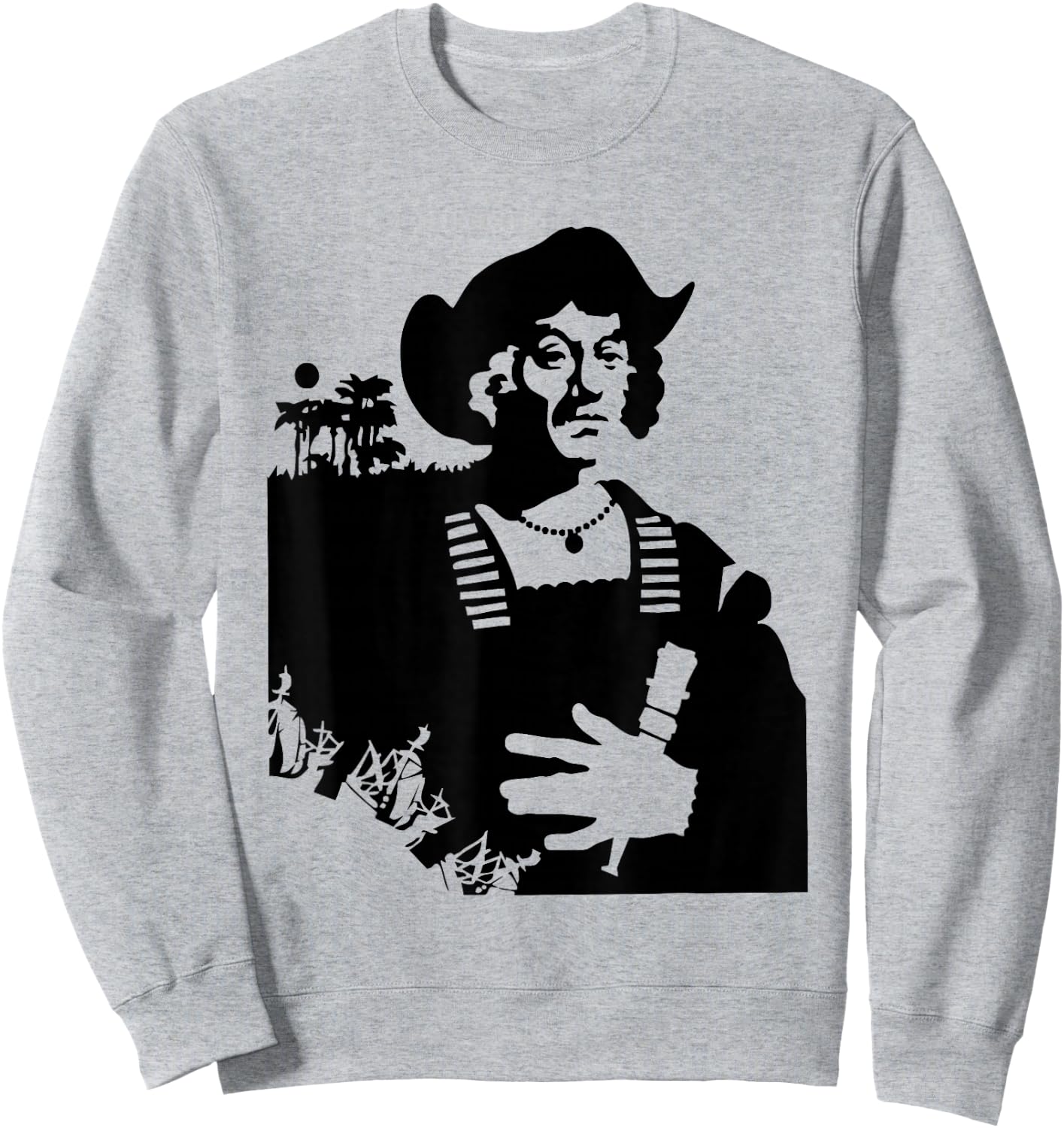 Christopher Columbus Explorer USA America American Sweatshirt - Sweatshirt | Ash