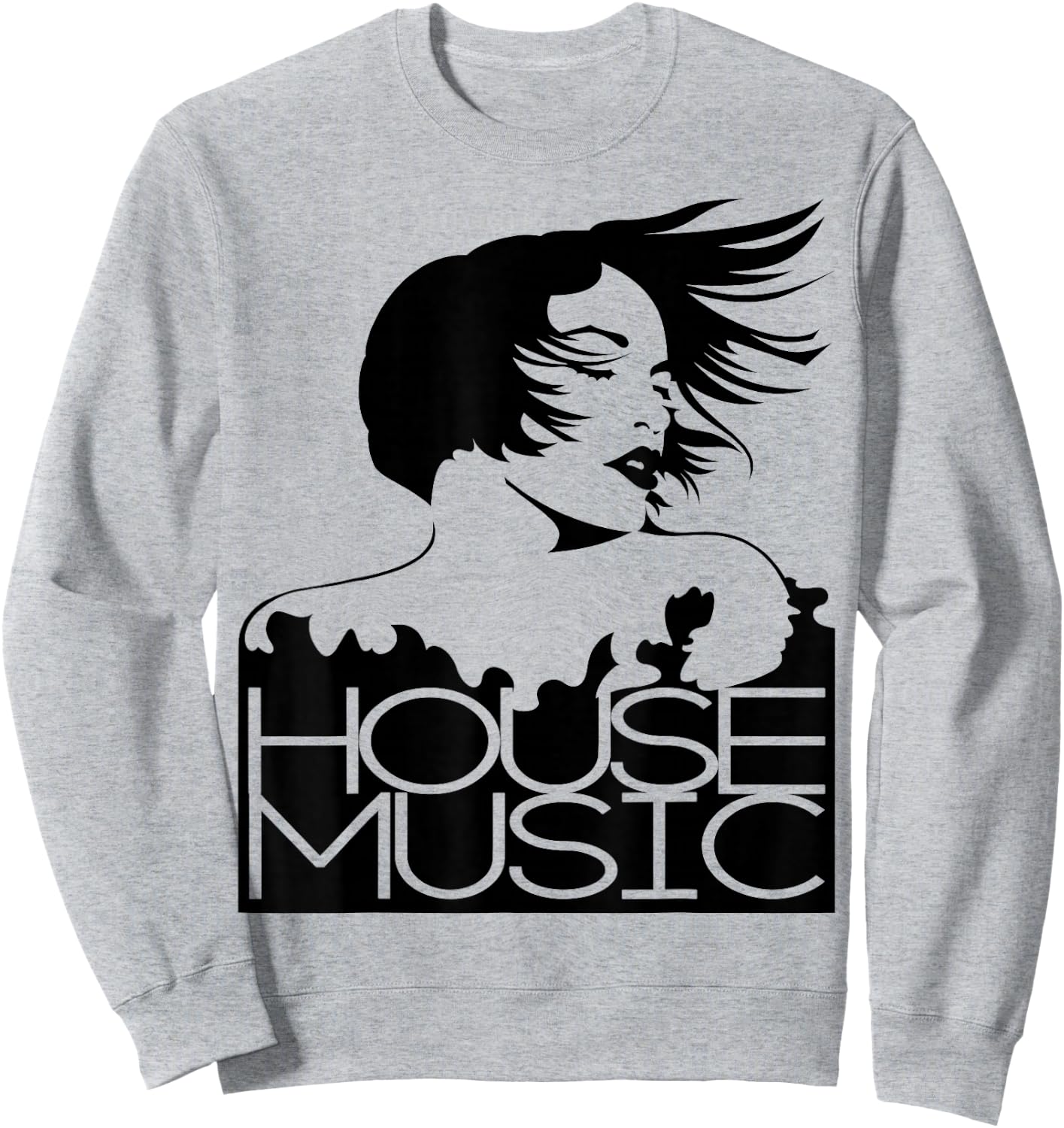 House Music Shirt, House Music All Night Long, EDM, Rave Sweatshirt - Sweatshirt | Ash