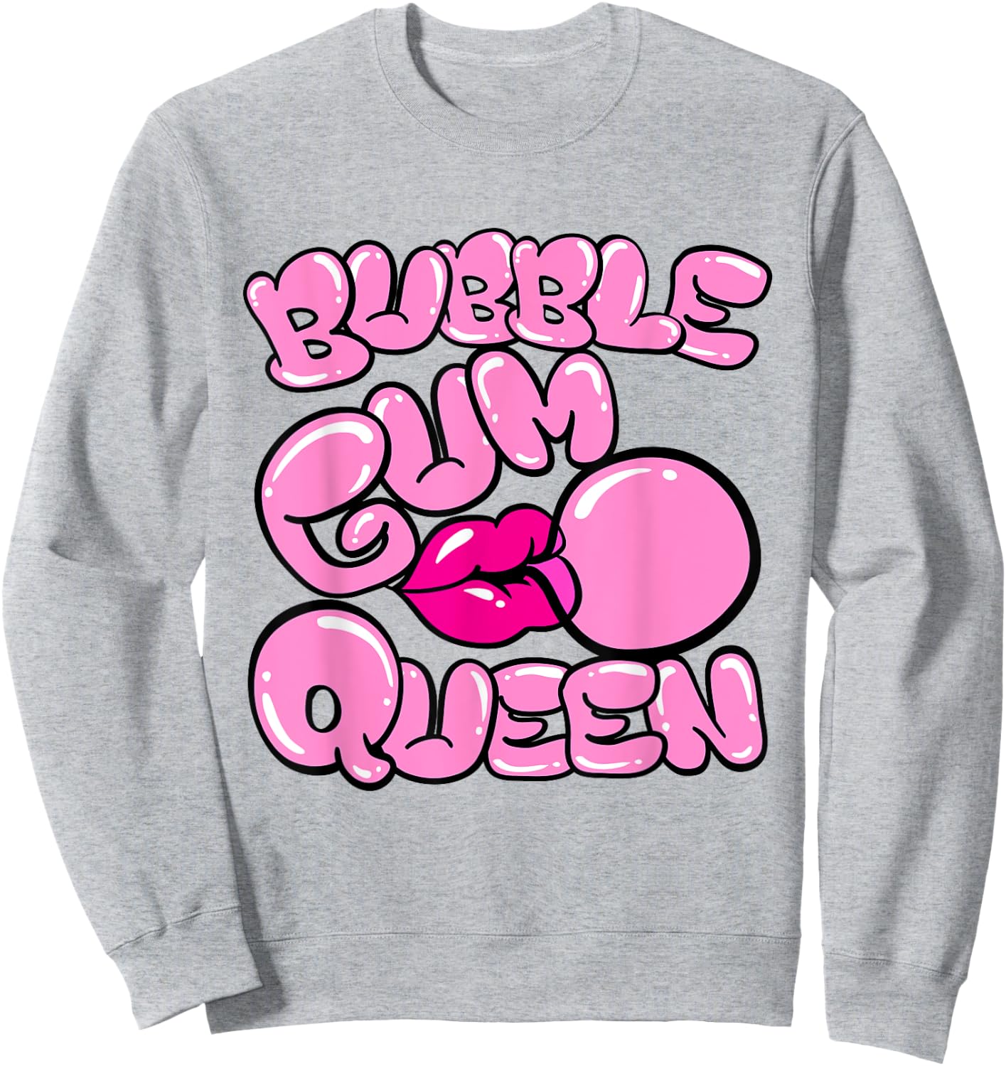 Bubble Gum Queen - Bubble Gum Sweatshirt - Sweatshirt | Ash