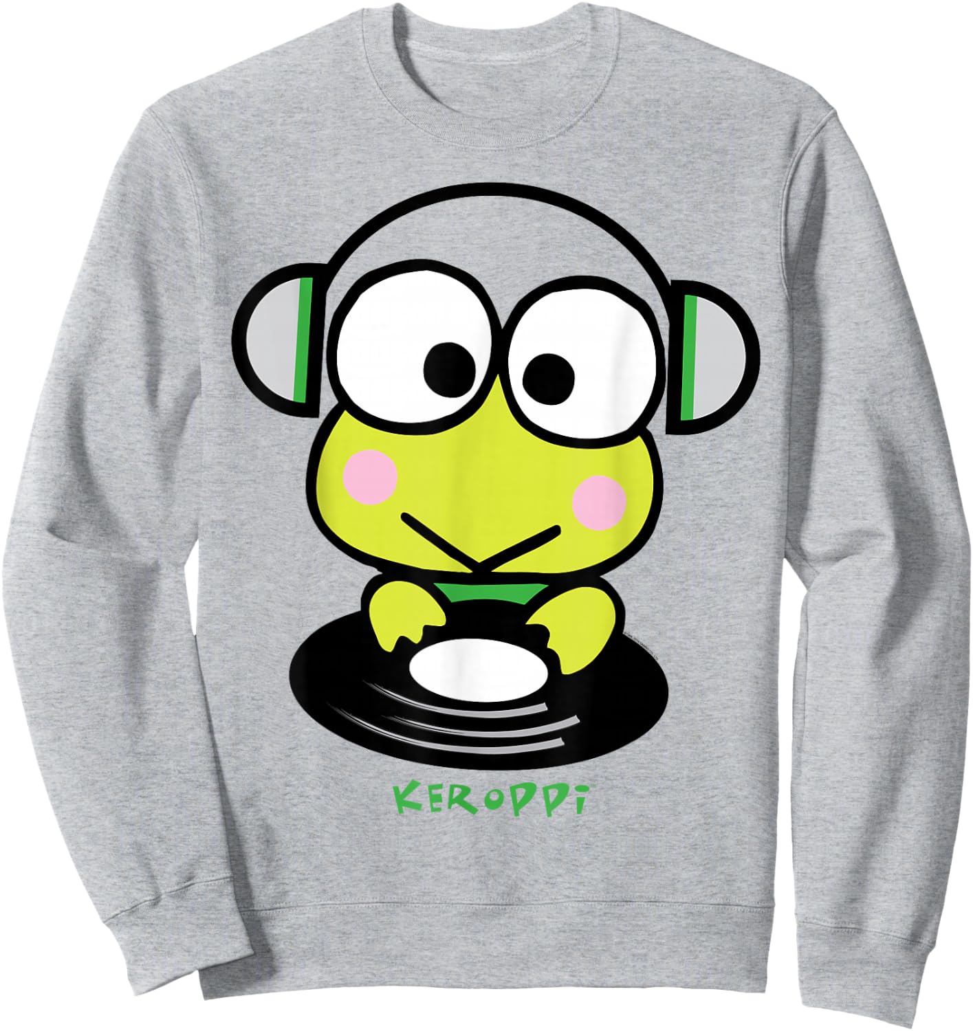 Keroppi DJ Record Spin Shirt Sweatshirt - Sweatshirt | Ash