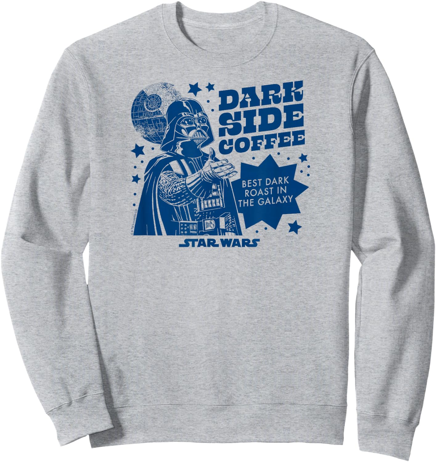 Star Wars - Dark Side Coffee Best Dark Roast In The Galaxy Sweatshirt - Sweatshirt | Ash