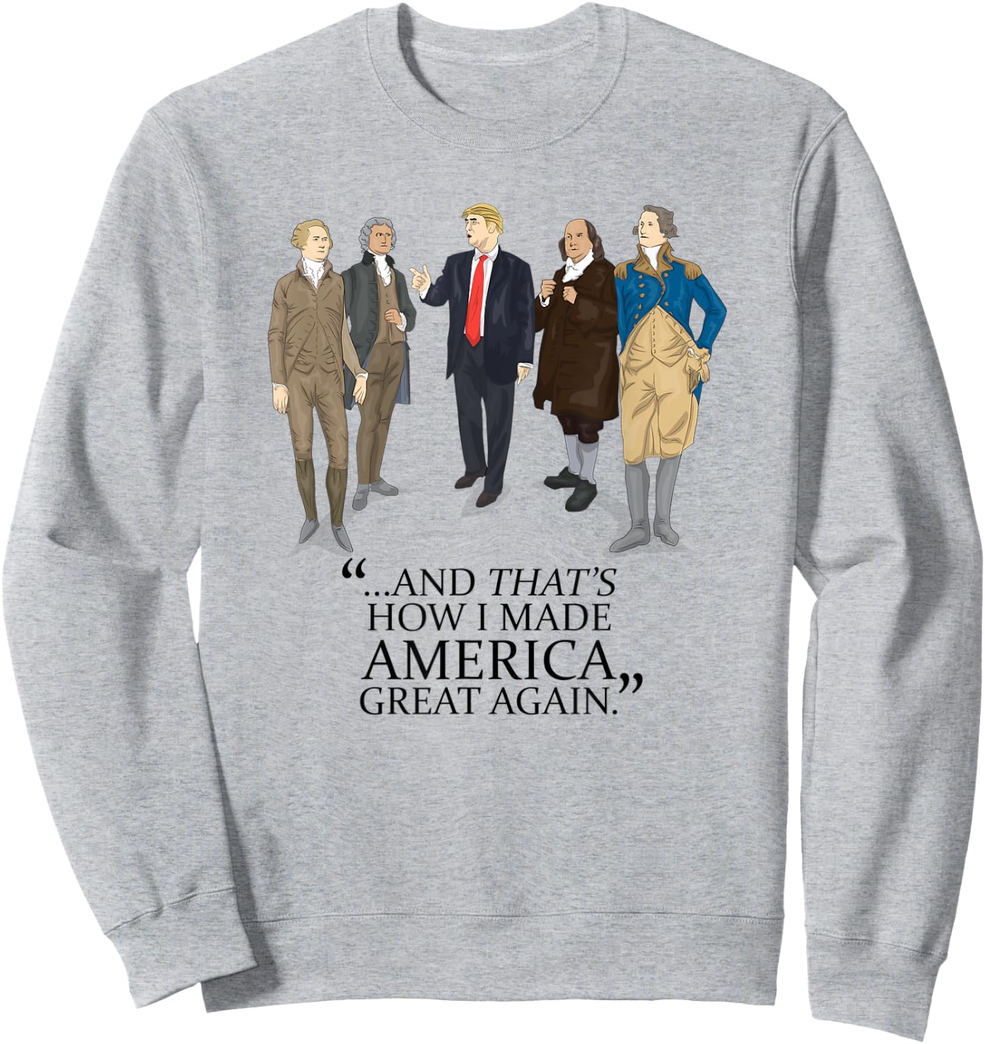Donald Trump 2020 Election for President Keep America Great Sweatshirt - Sweatshirt | Ash
