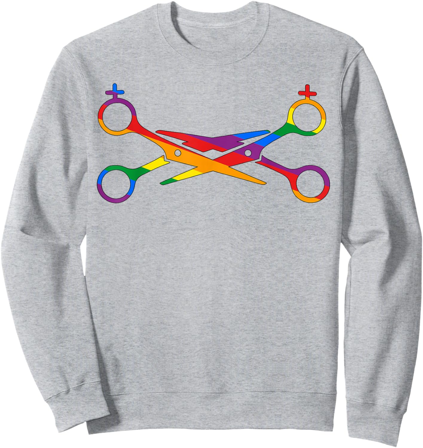 Scissors Lesbian Equal Rights LGBT Gay Pride Lesbian Couple Sweatshirt - Sweatshirt | Ash