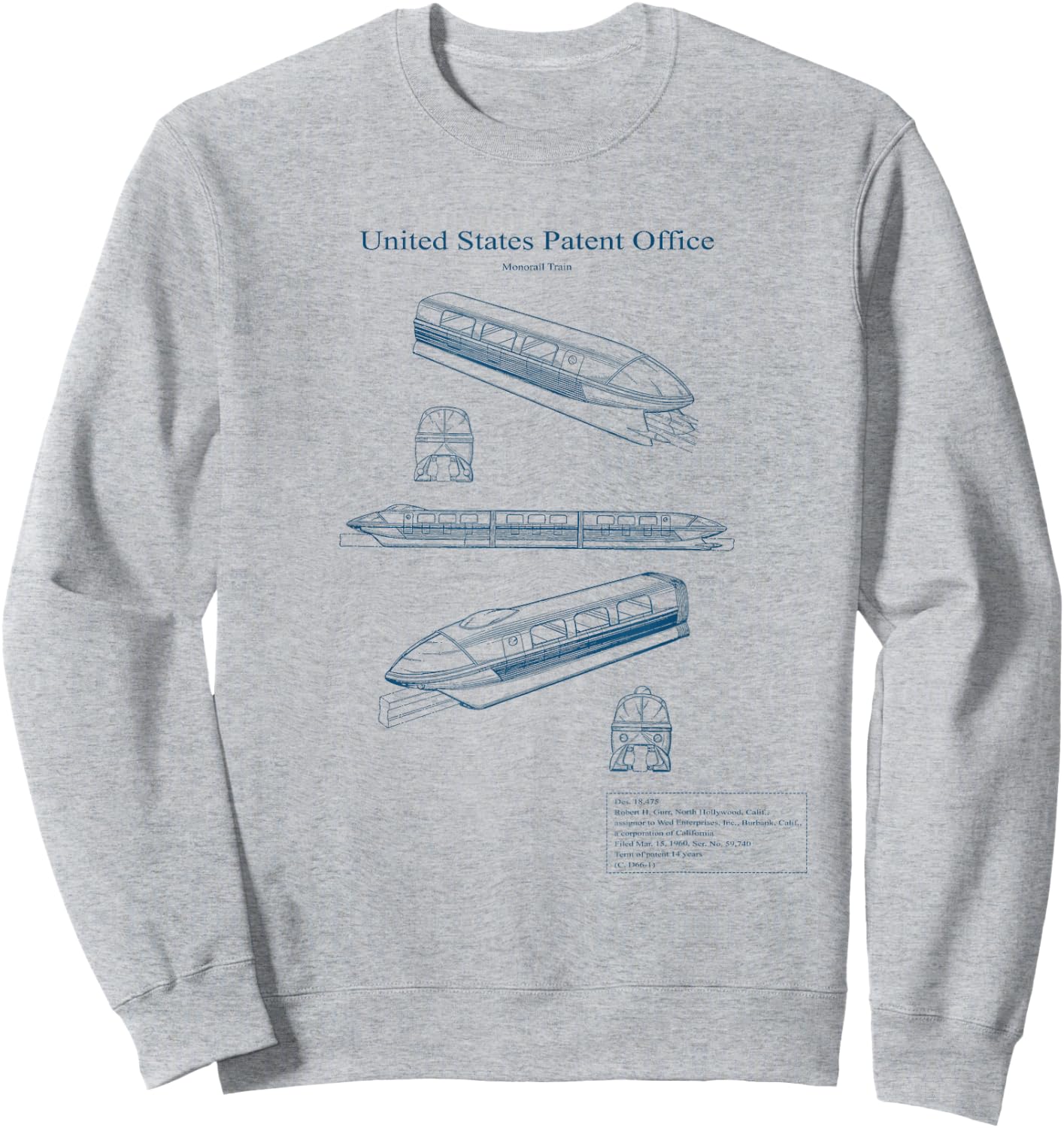Monorail Blue Print Sweatshirt - Sweatshirt | Ash