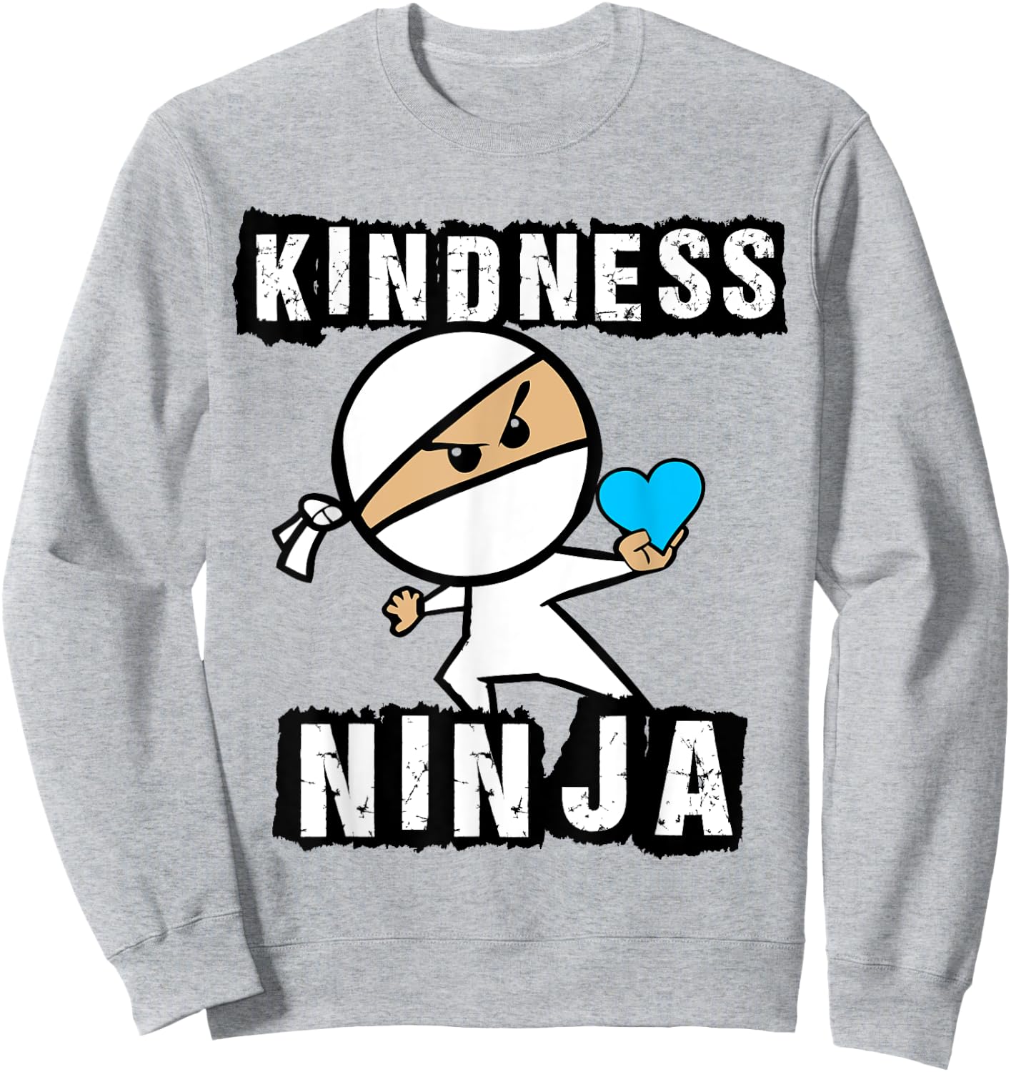 Kindness Ninja Choose Kind Anti Bullying Movement Shirt Sweatshirt - Sweatshirt | Ash