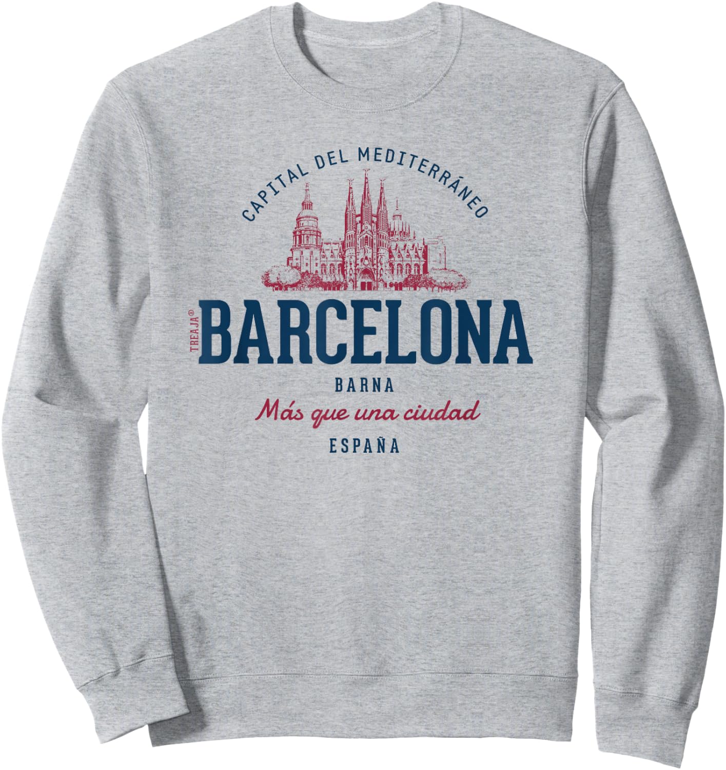 Spain Retro Styled Vintage Barcelona Sweatshirt - Sweatshirt | Ash