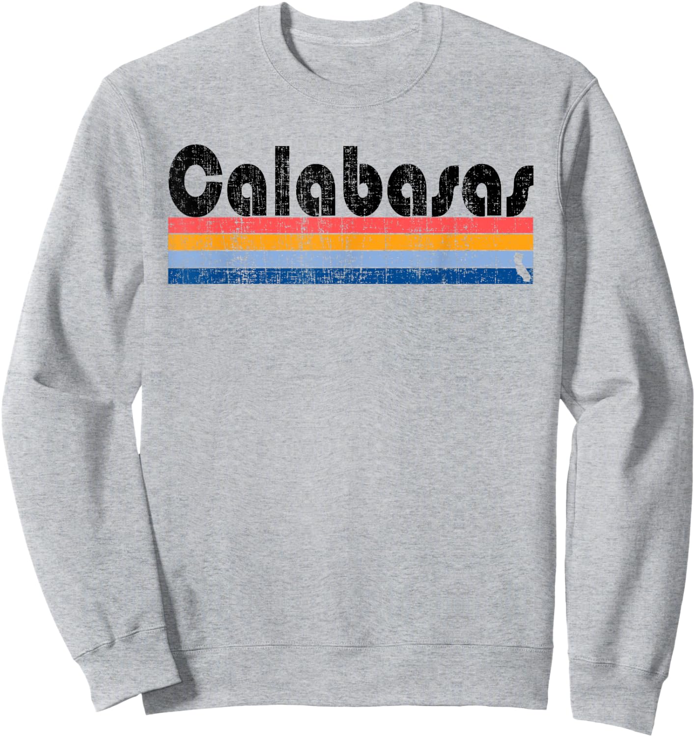 Vintage 80s Style Calabasas CA Sweatshirt - Sweatshirt | Ash
