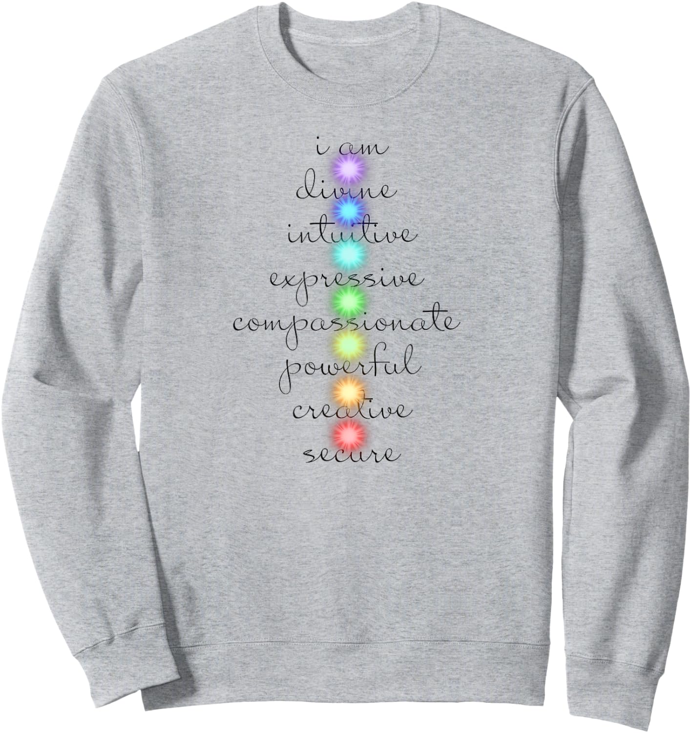 7 Chakras For Yoga Lovers Sweatshirt - Sweatshirt | Ash