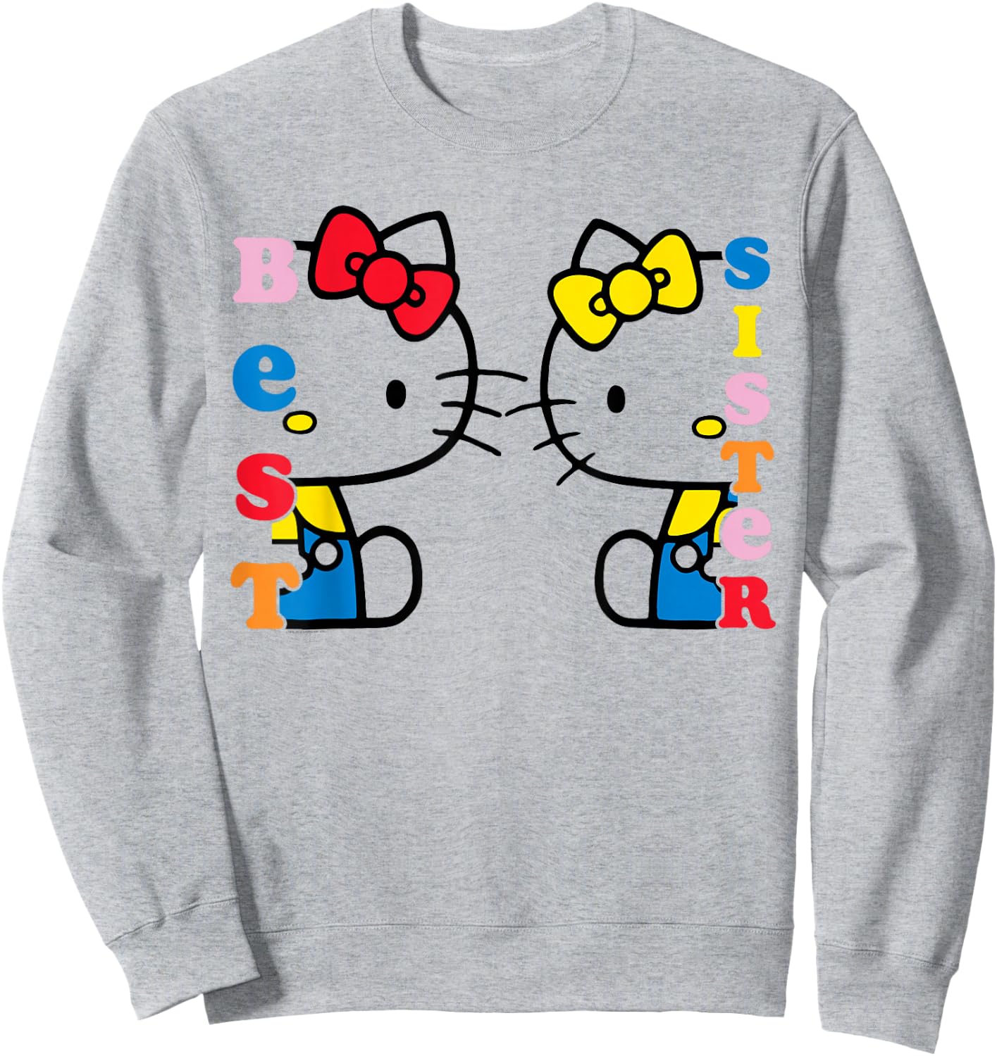 Hello Kitty and Mimmy Best Sister Shirt Sweatshirt - Sweatshirt | Ash