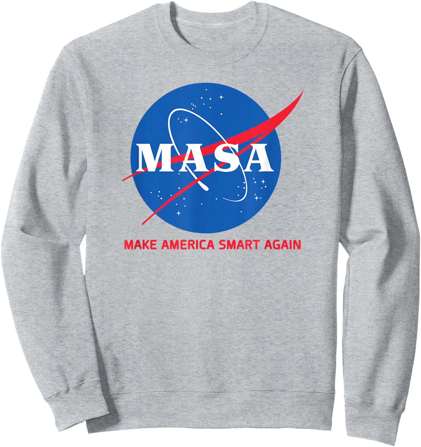 Dem Teez Co. Make America Smart Again Sweatshirt - Sweatshirt | Ash